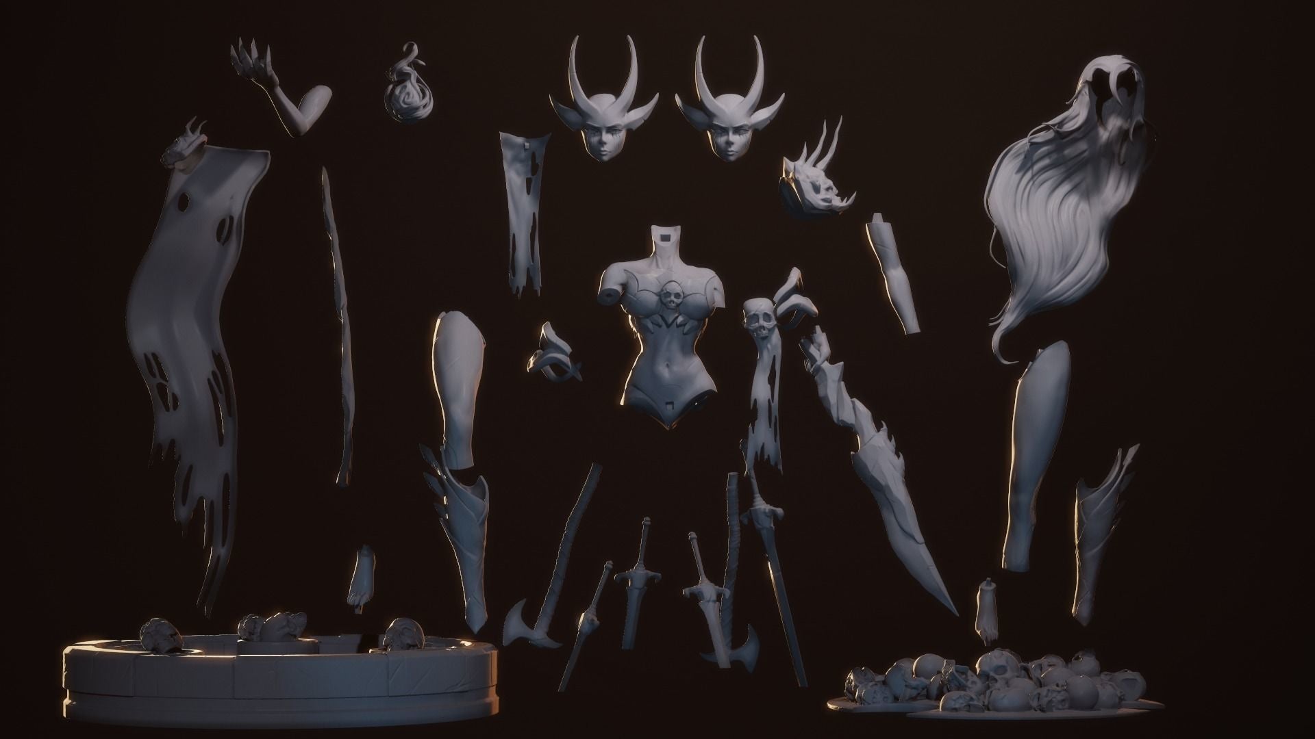 Sebitti Warrior Special Edition - STL 3D Print Files - 3D Printed Garage Kit ガレージキット Resin Model Scale Figure フィギュア