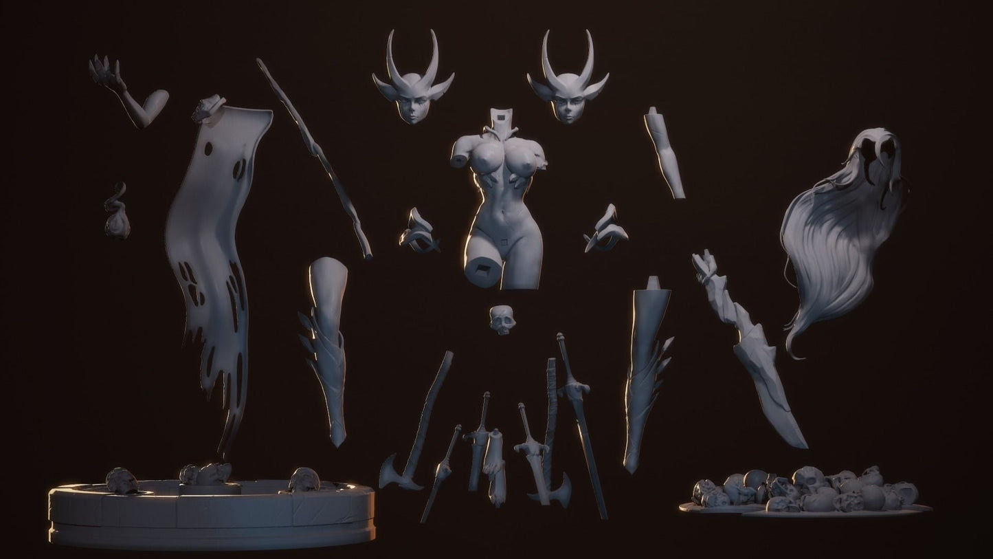 Sebitti Warrior Special Edition - STL 3D Print Files - 3D Printed Garage Kit ガレージキット Resin Model Scale Figure フィギュア
