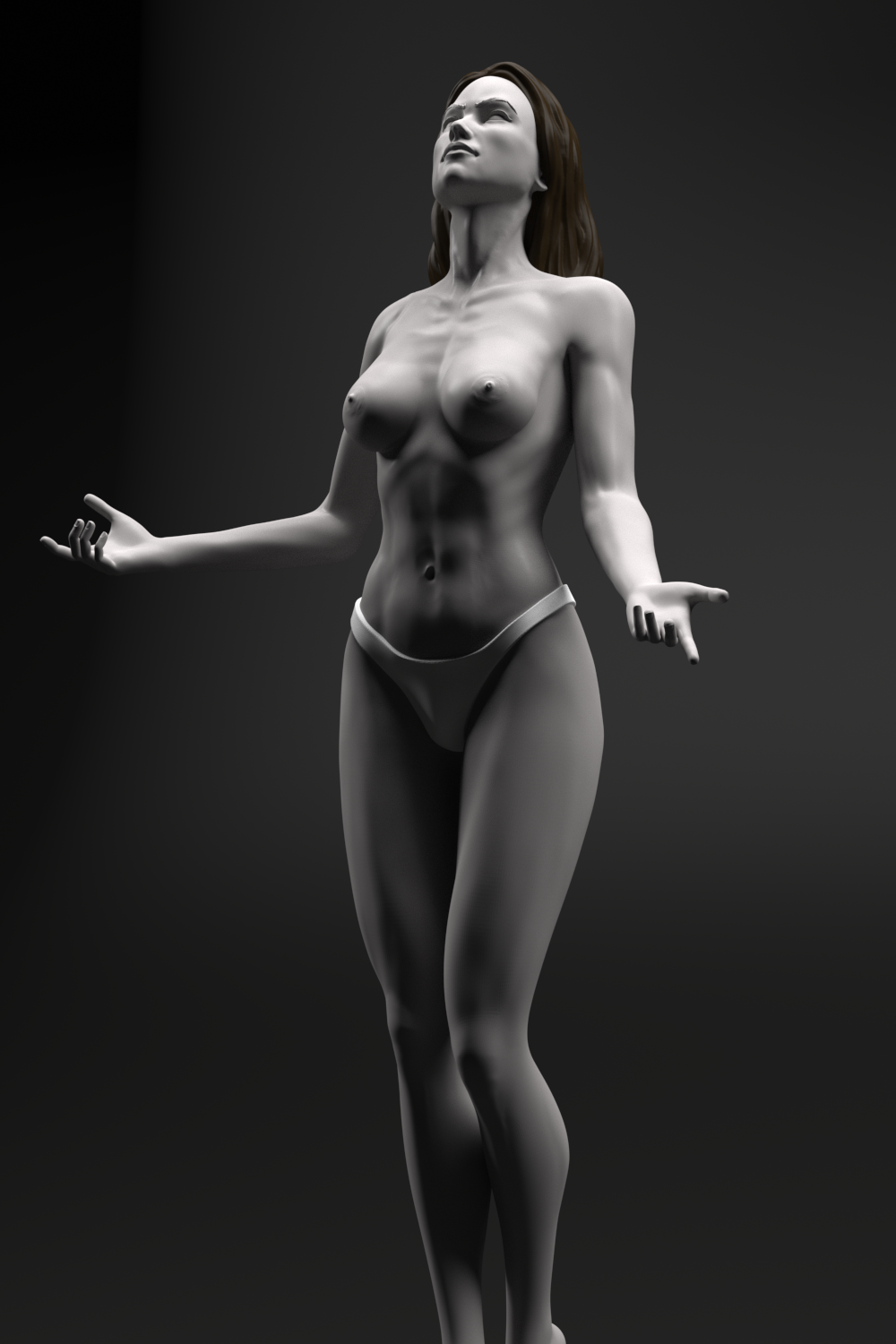 Neycrom Special Edition - The Priestess of Death - STL 3D Print Files - 3D Printed Garage Kit ガレージキット Resin Model Scale Figure フィギュア
