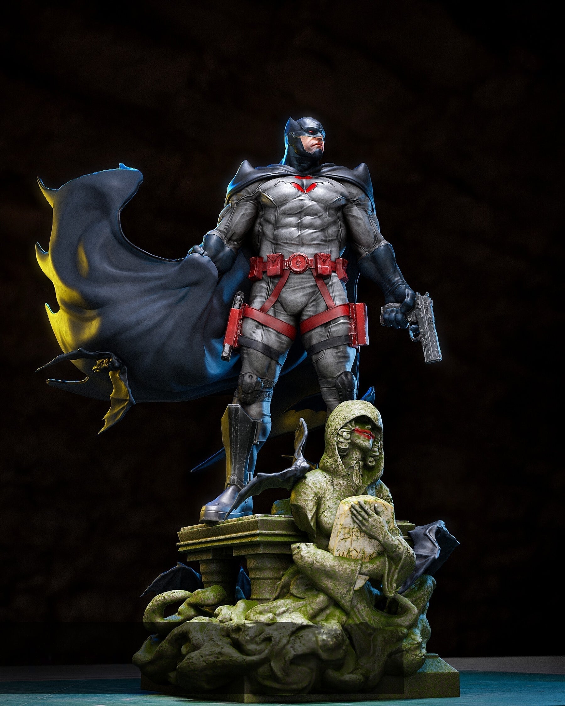 1275 Batman Thomas Wayne - STL 3D Print Files - 3D Printed Garage Kit ガレージキット Resin Model Scale Figure フィギュア