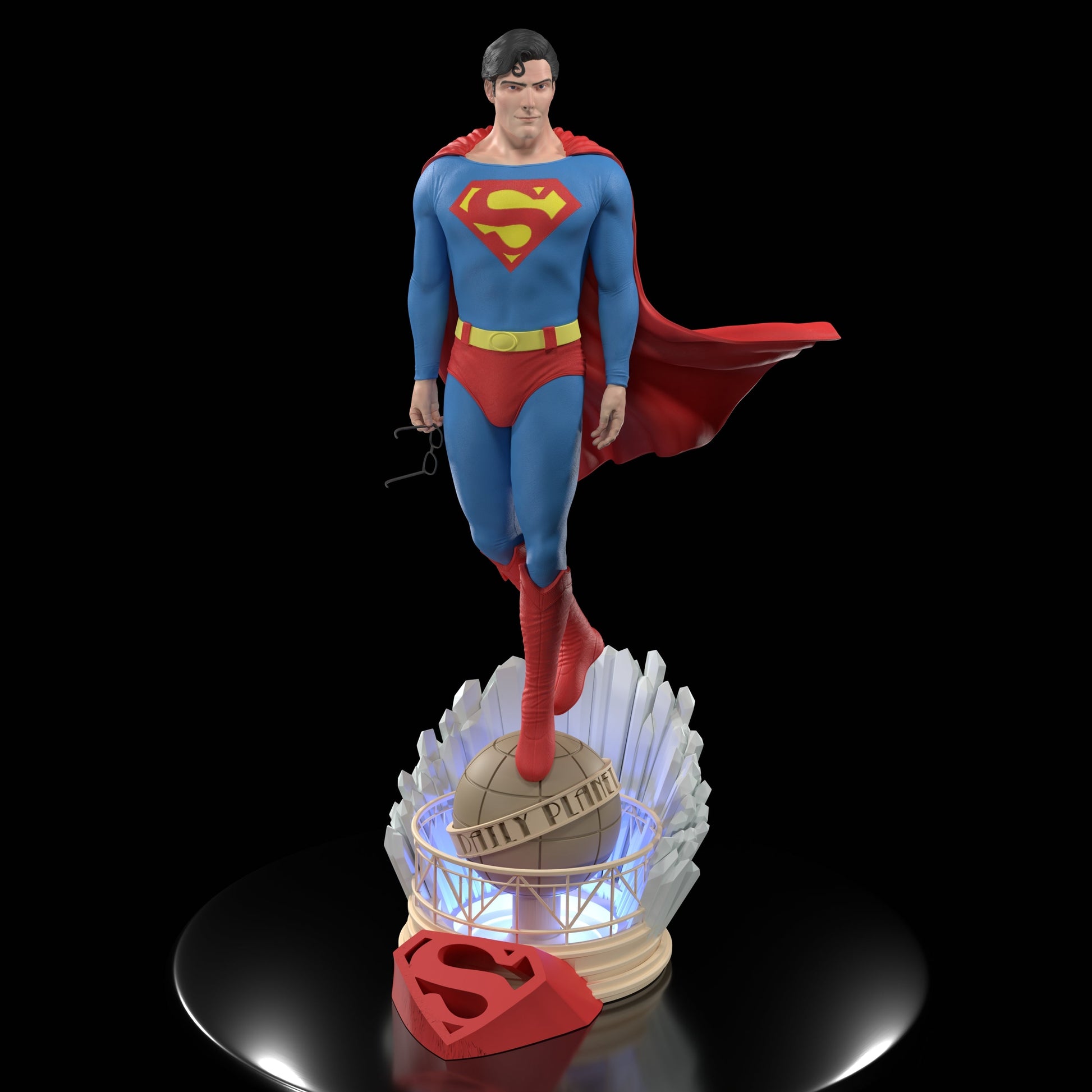 Superman - Christopher Reeve - STL 3D Print Files - 3D Printed Garage Kit ガレージキット Resin Model Scale Figure フィギュア