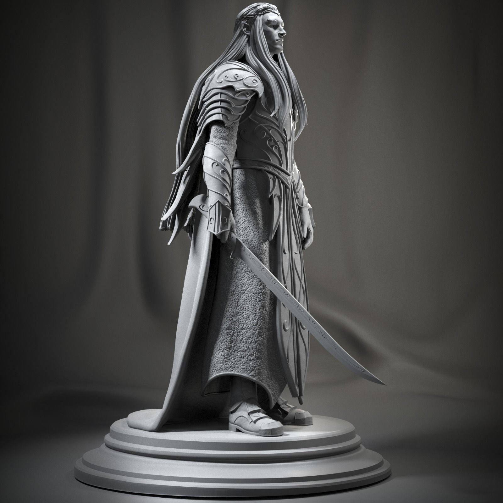 Thranduil - The Lord Of The Rings - STL 3D Print Files - 3D Printed Garage Kit ガレージキット Resin Model Scale Figure フィギュア