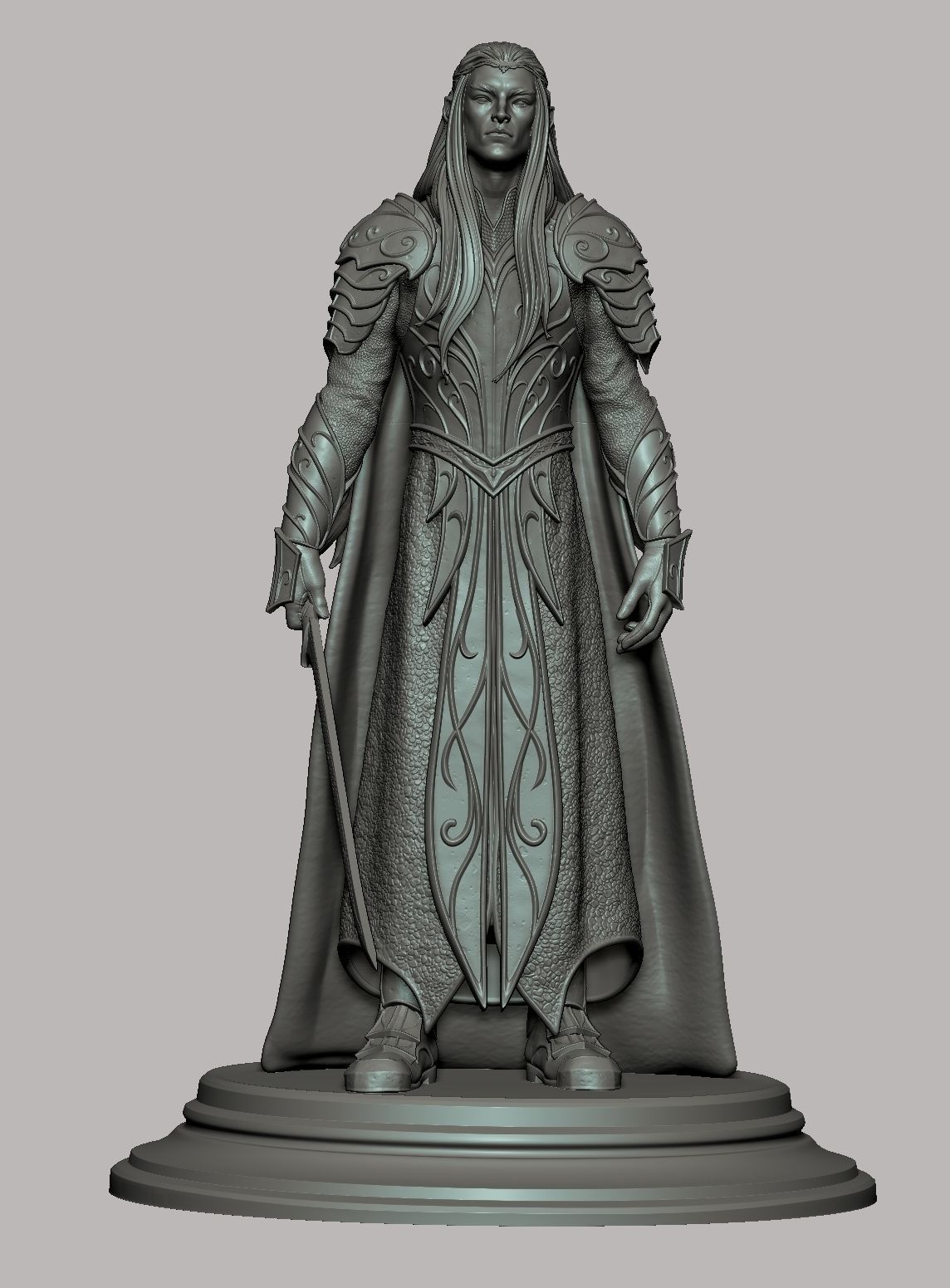 Thranduil - The Lord Of The Rings - STL 3D Print Files - 3D Printed Garage Kit ガレージキット Resin Model Scale Figure フィギュア