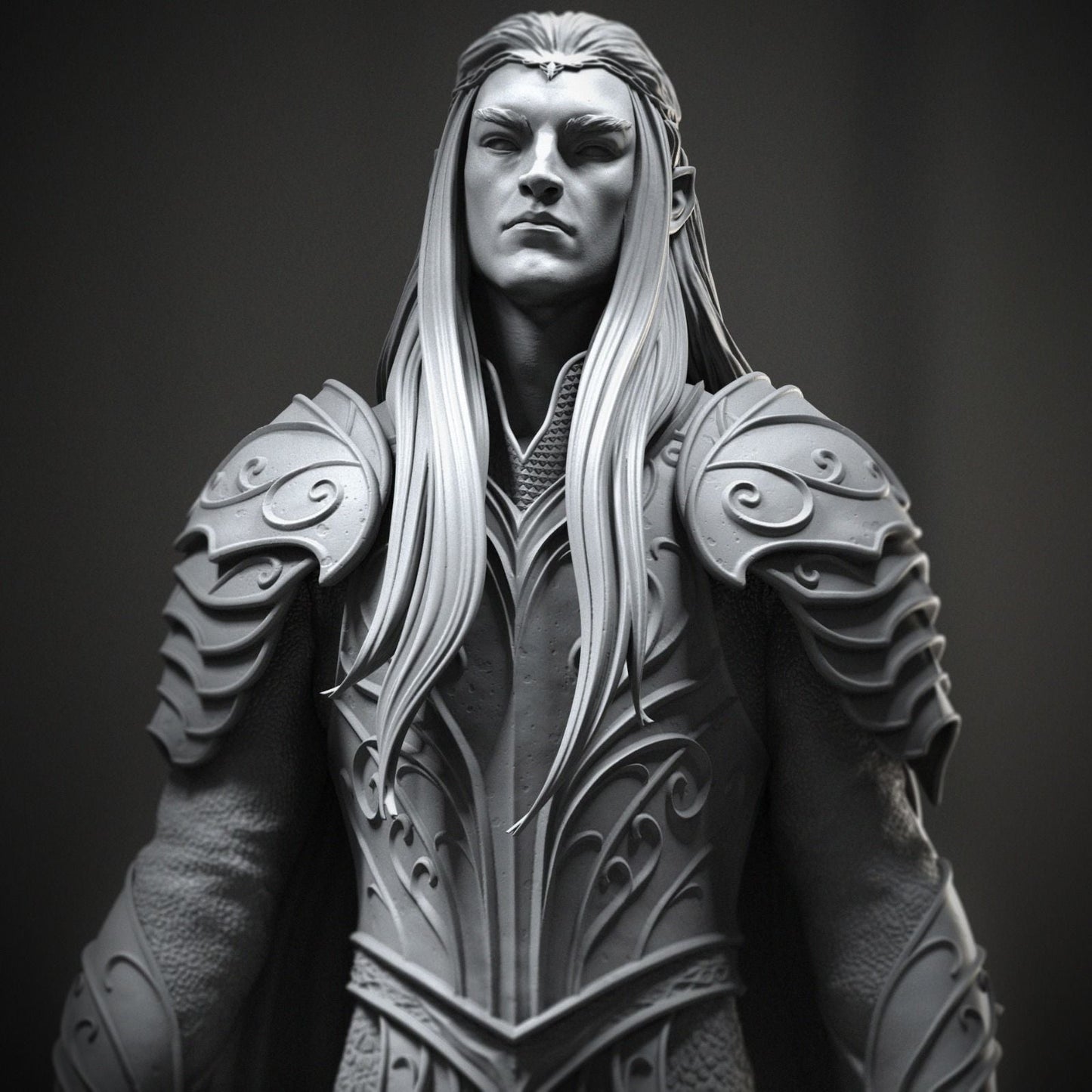 Thranduil - The Lord Of The Rings - STL 3D Print Files - 3D Printed Garage Kit ガレージキット Resin Model Scale Figure フィギュア
