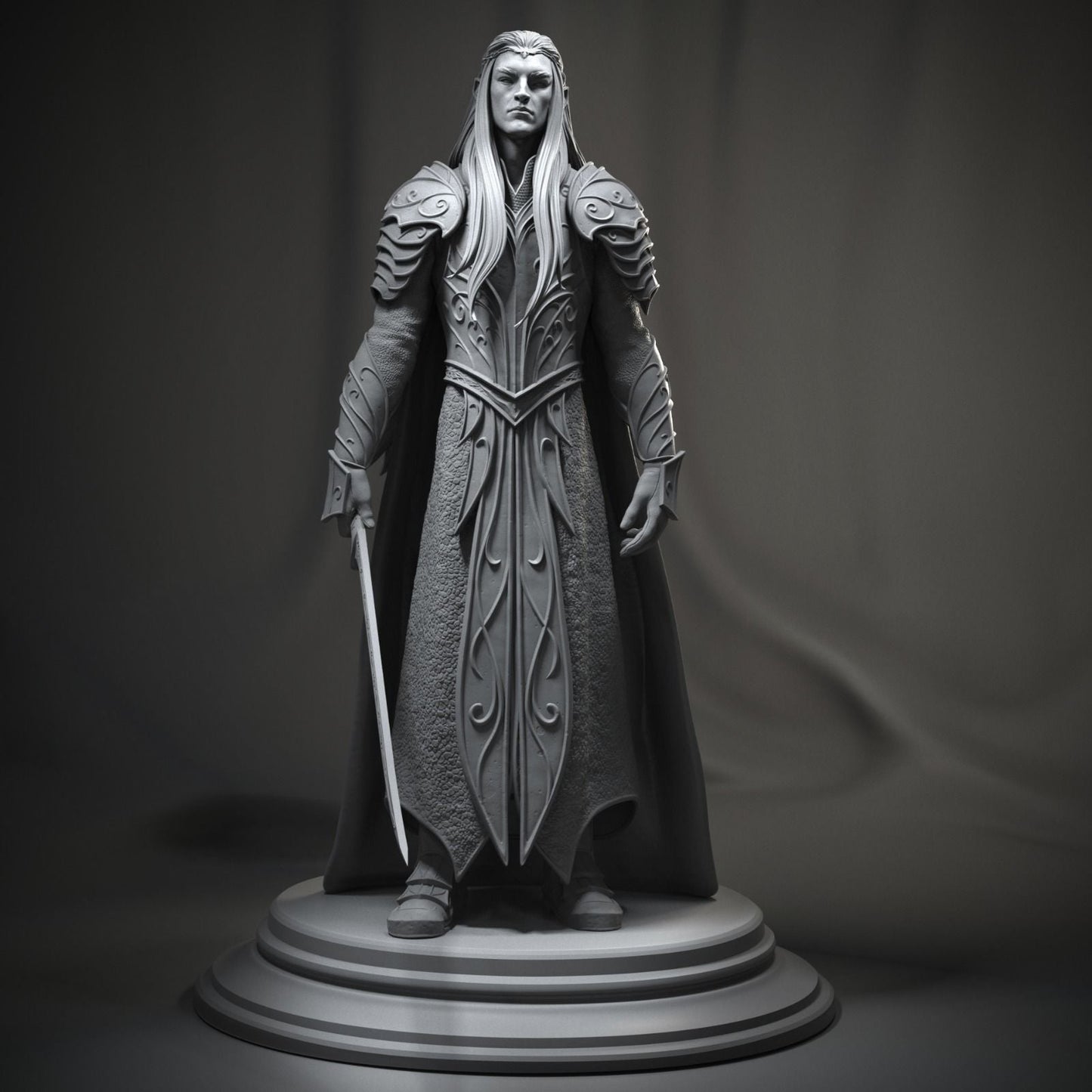 Thranduil - The Lord Of The Rings - STL 3D Print Files - 3D Printed Garage Kit ガレージキット Resin Model Scale Figure フィギュア