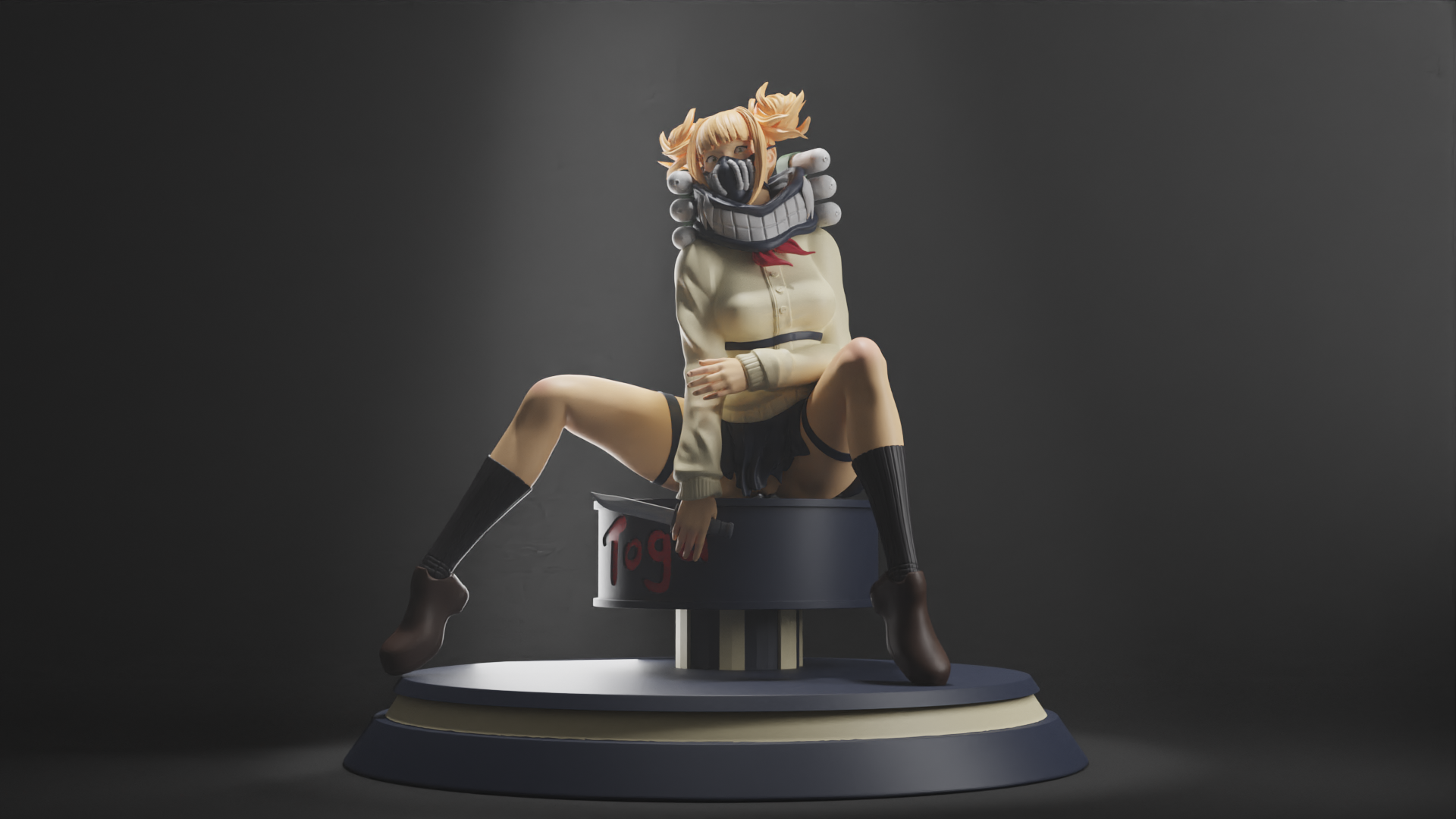 Himiko Toga Special Edition - My Hero Academia - STL 3D Print Files - 3D Printed Garage Kit ガレージキット Resin Model Scale Figure フィギュア