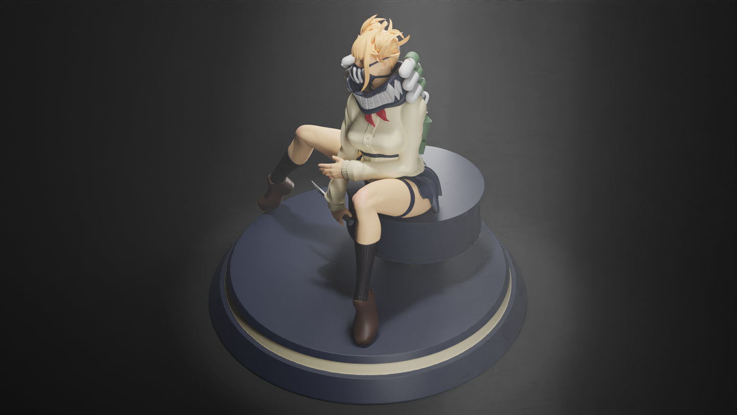 Himiko Toga Special Edition - My Hero Academia - STL 3D Print Files - 3D Printed Garage Kit ガレージキット Resin Model Scale Figure フィギュア