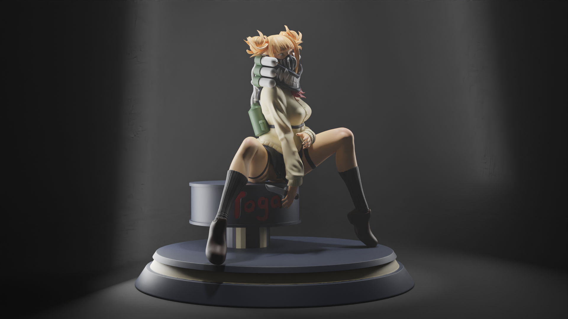 Himiko Toga Special Edition - My Hero Academia - STL 3D Print Files - 3D Printed Garage Kit ガレージキット Resin Model Scale Figure フィギュア