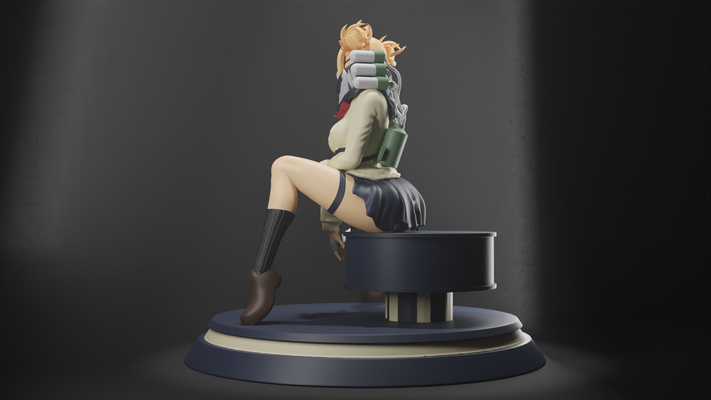 Himiko Toga Special Edition - My Hero Academia - STL 3D Print Files - 3D Printed Garage Kit ガレージキット Resin Model Scale Figure フィギュア