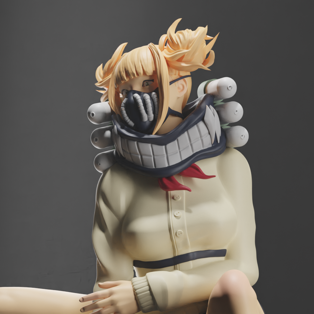 Himiko Toga Special Edition - My Hero Academia - STL 3D Print Files - 3D Printed Garage Kit ガレージキット Resin Model Scale Figure フィギュア