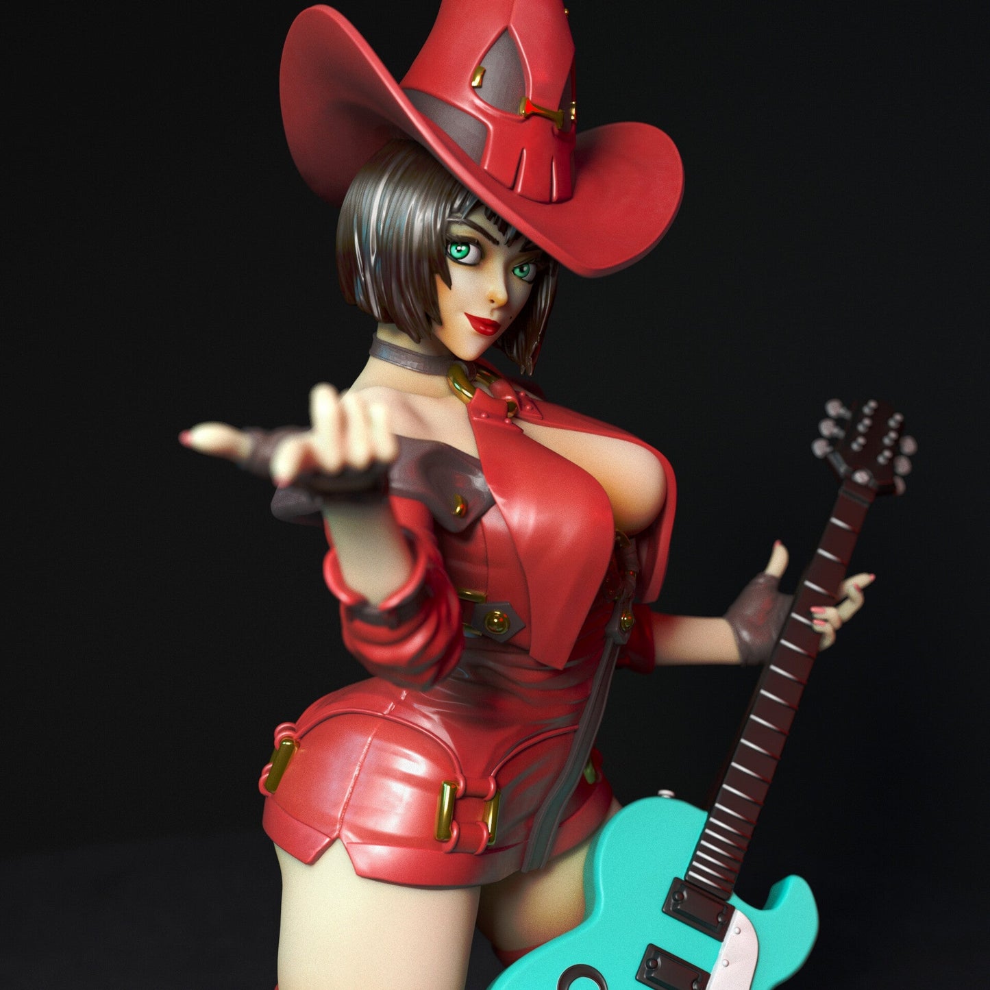 I-No Special Edition - Guilty Gear - STL 3D Print Files - 3D Printed Garage Kit ガレージキット Resin Model Scale Figure フィギュア