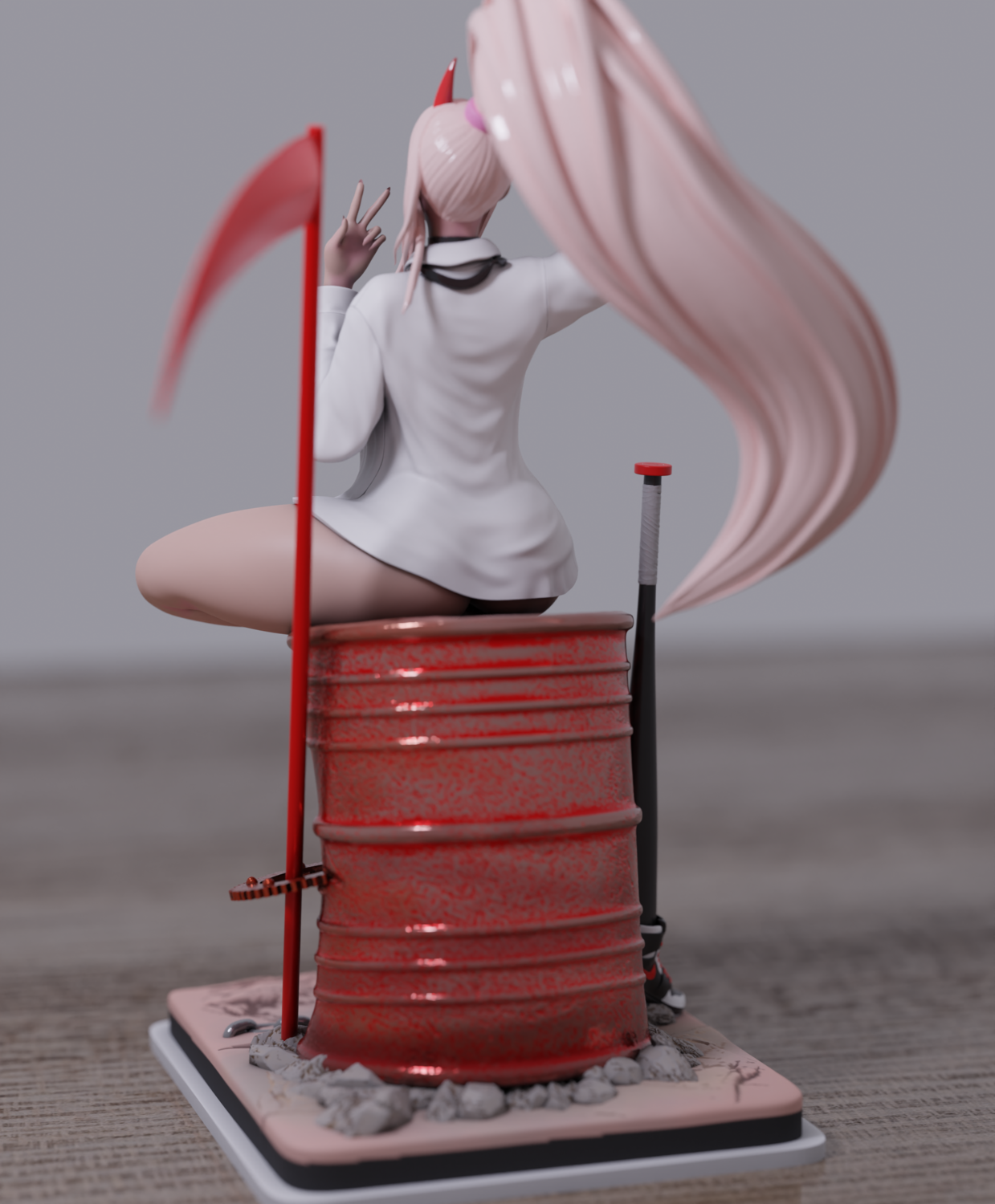 1848 Power Special Edition - Chainsaw Man - STL 3D Print Files - 3D Printed Garage Kit ガレージキット Resin Model Scale Figure フィギュア