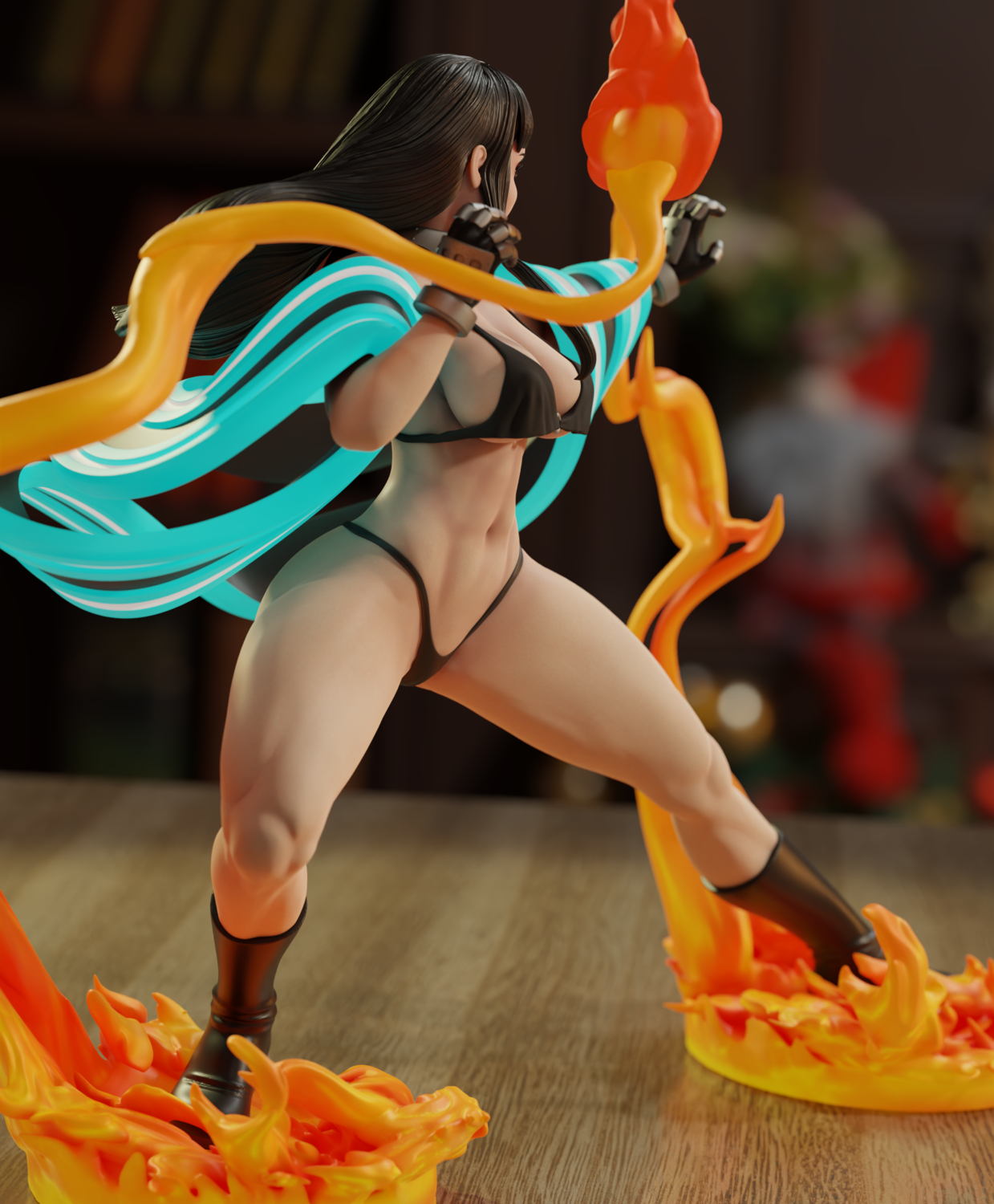 Maki Oze Special Edition - Fire Force - STL 3D Print Files - 3D Printed Garage Kit ガレージキット Resin Model Scale Figure フィギュア
