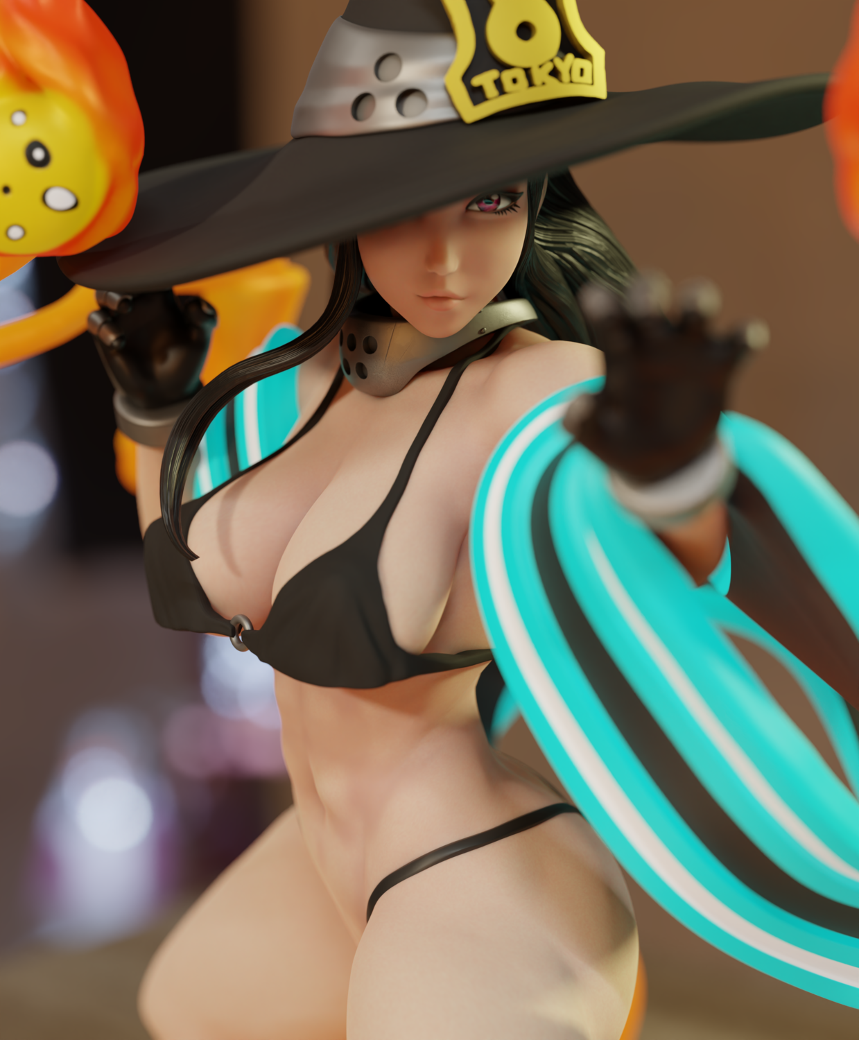 Maki Oze Special Edition - Fire Force - STL 3D Print Files - 3D Printed Garage Kit ガレージキット Resin Model Scale Figure フィギュア