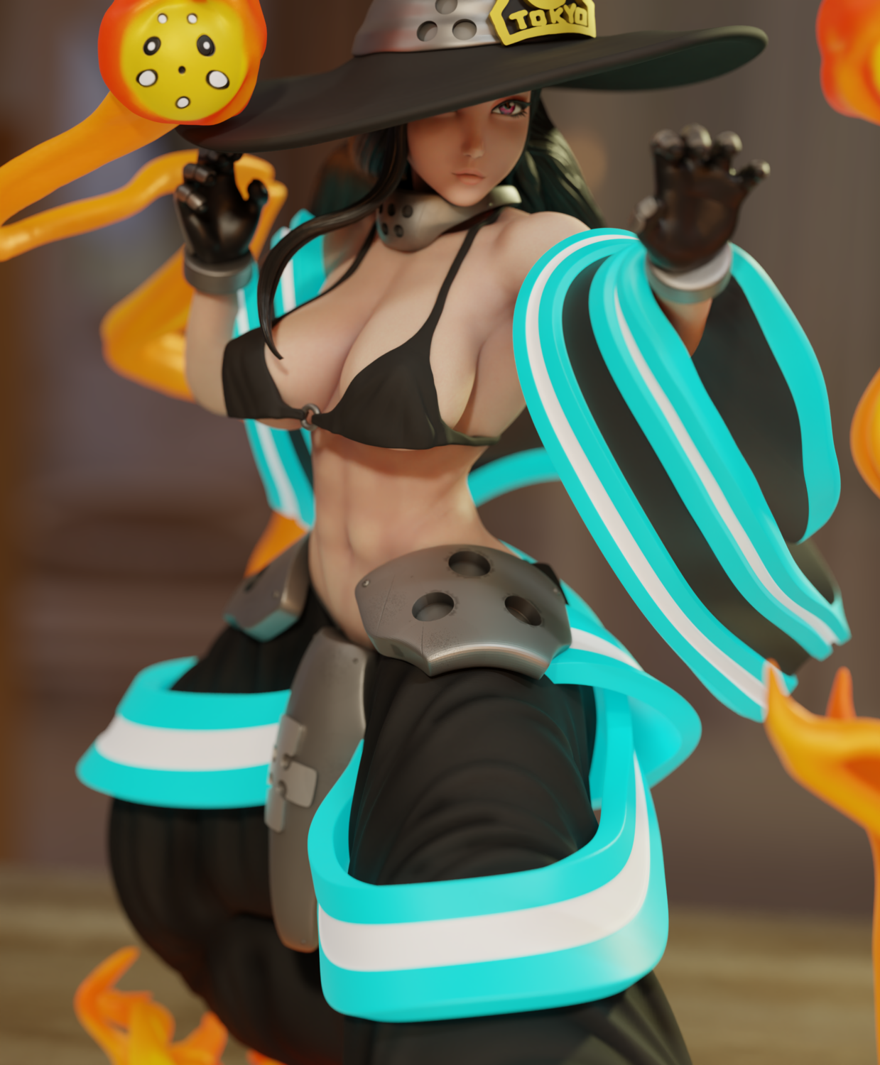 Maki Oze Special Edition - Fire Force - STL 3D Print Files - 3D Printed Garage Kit ガレージキット Resin Model Scale Figure フィギュア