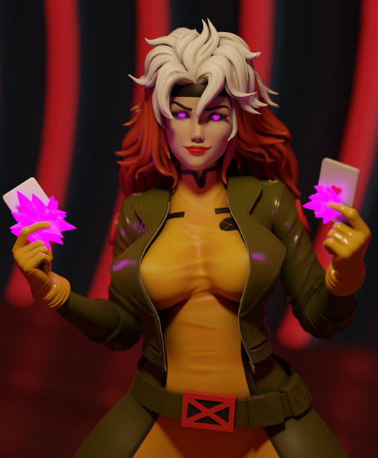 1425 Rogue 90 Special Edition - X-men - STL 3D Print Files - 3D Printed Garage Kit ガレージキット Resin Model Scale Figure フィギュア