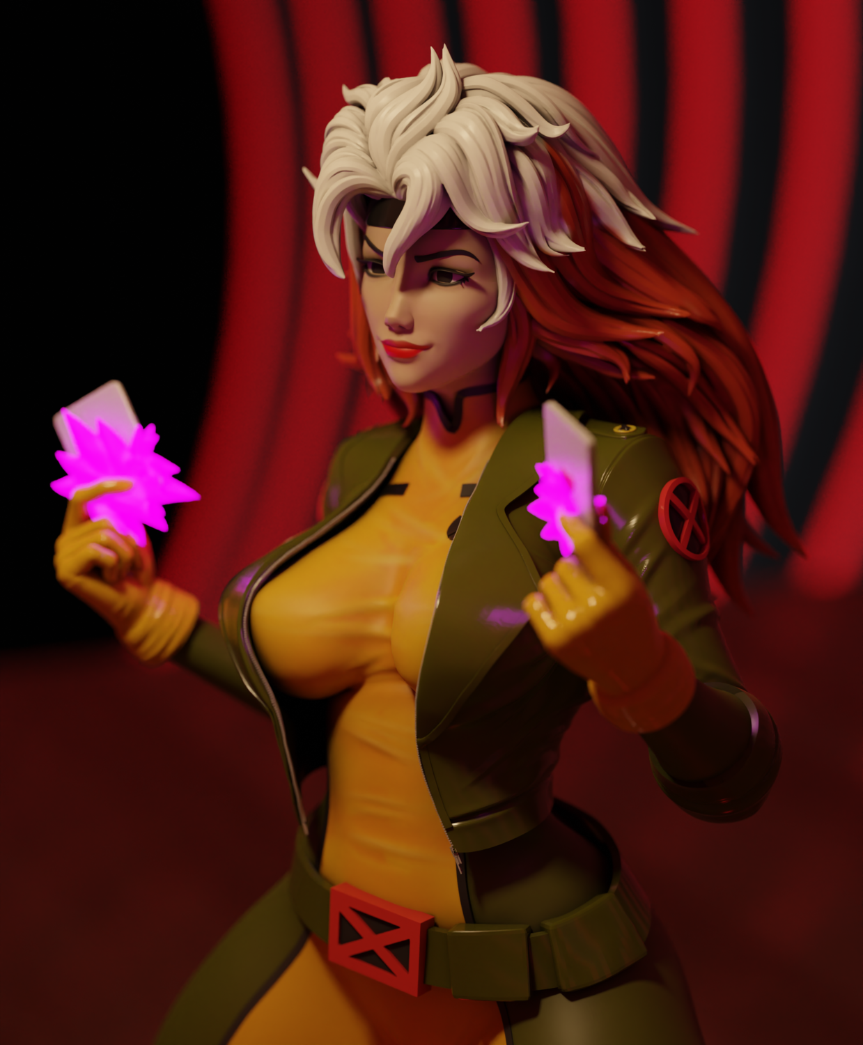 1425 Rogue 90 Special Edition - X-men - STL 3D Print Files - 3D Printed Garage Kit ガレージキット Resin Model Scale Figure フィギュア