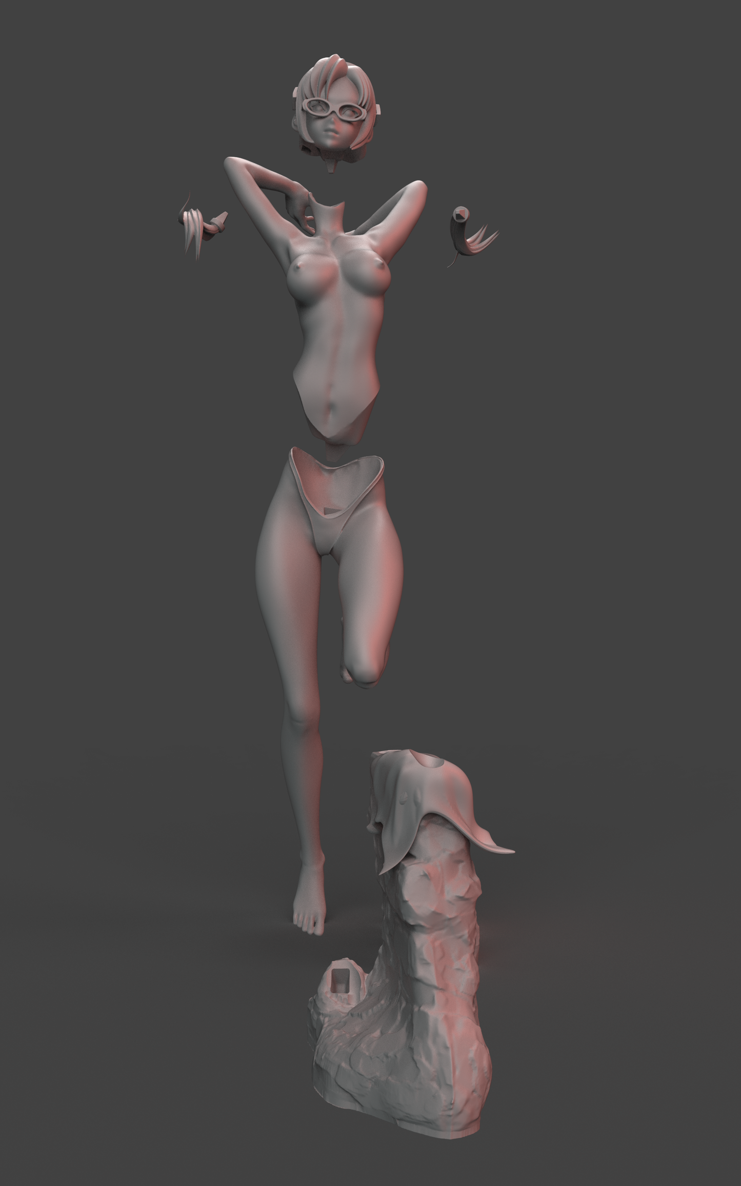 Mari Makinami Special Edition - Evangelion - STL 3D Print Files - 3D Printed Garage Kit ガレージキット Resin Model Scale Figure フィギュア