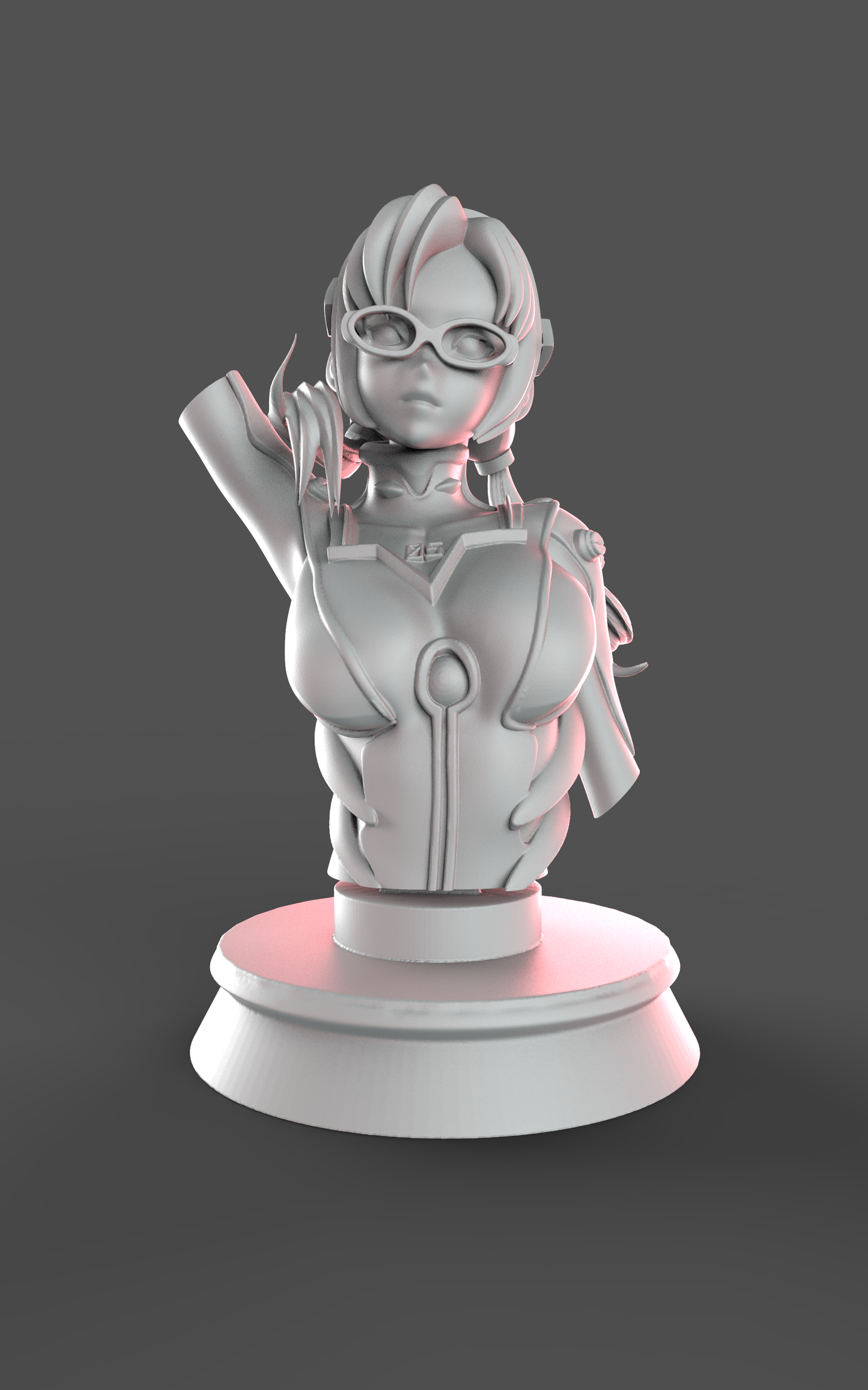 Mari Makinami Special Edition - Evangelion - STL 3D Print Files - 3D Printed Garage Kit ガレージキット Resin Model Scale Figure フィギュア