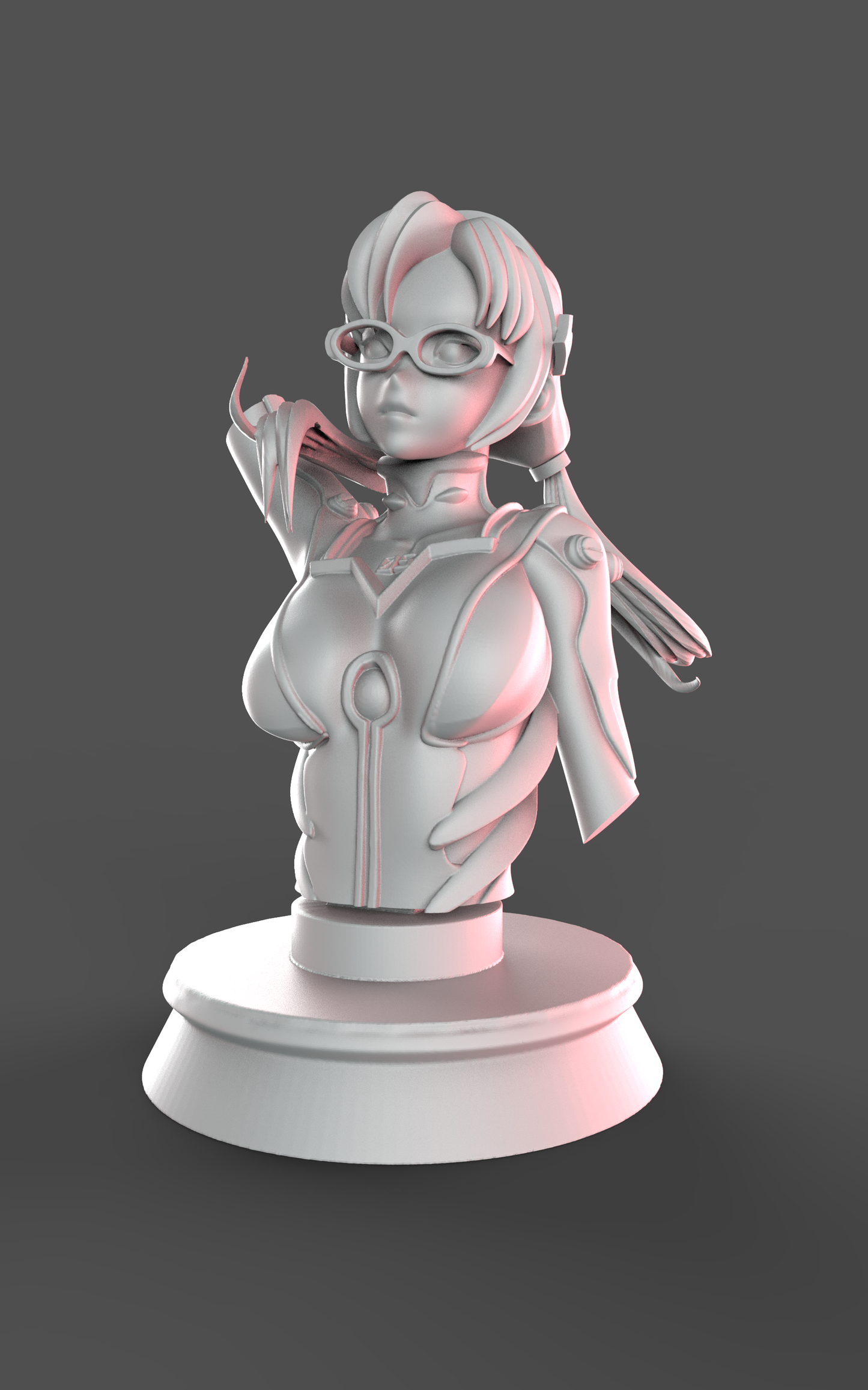 Mari Makinami Special Edition - Evangelion - STL 3D Print Files - 3D Printed Garage Kit ガレージキット Resin Model Scale Figure フィギュア
