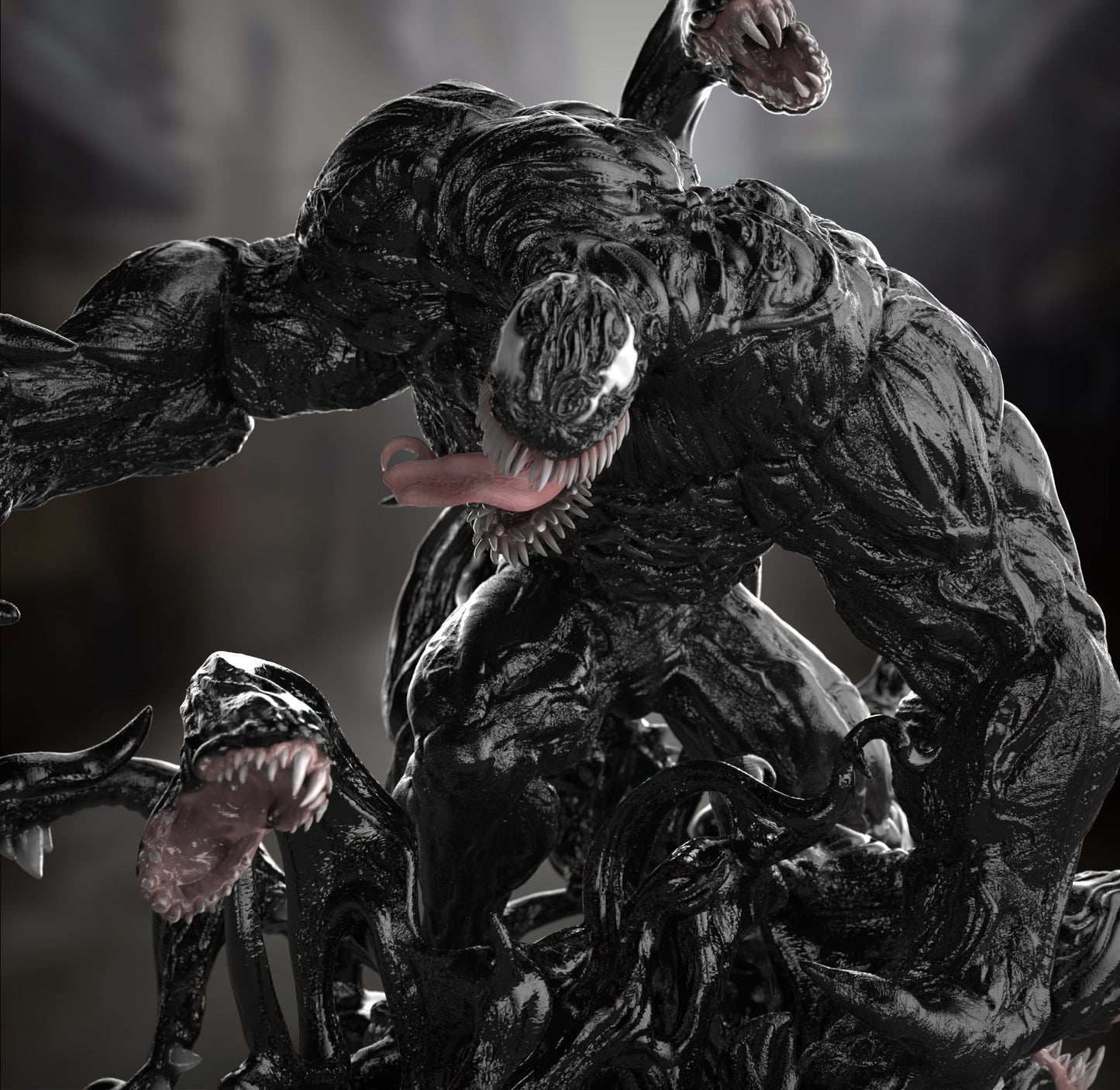 Venom - Marvel Comics 1/8 Scale - 3D Printed Garage Kit ガレージキット Resin Model Scale Figure フィギュア