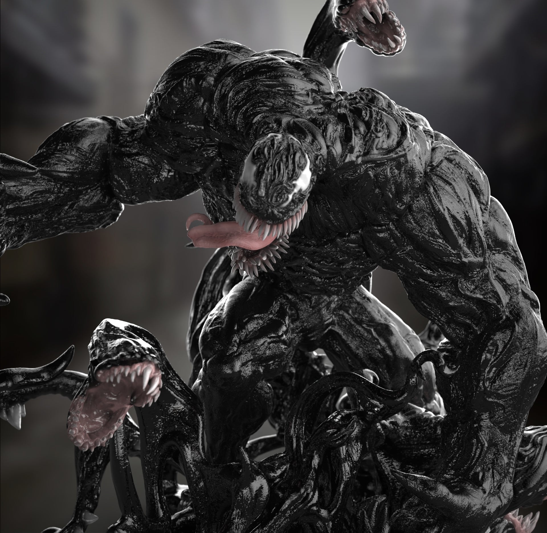Venom - Marvel Comics 1/8 Scale - 3D Printed Garage Kit ガレージキット Resin Model Scale Figure フィギュア