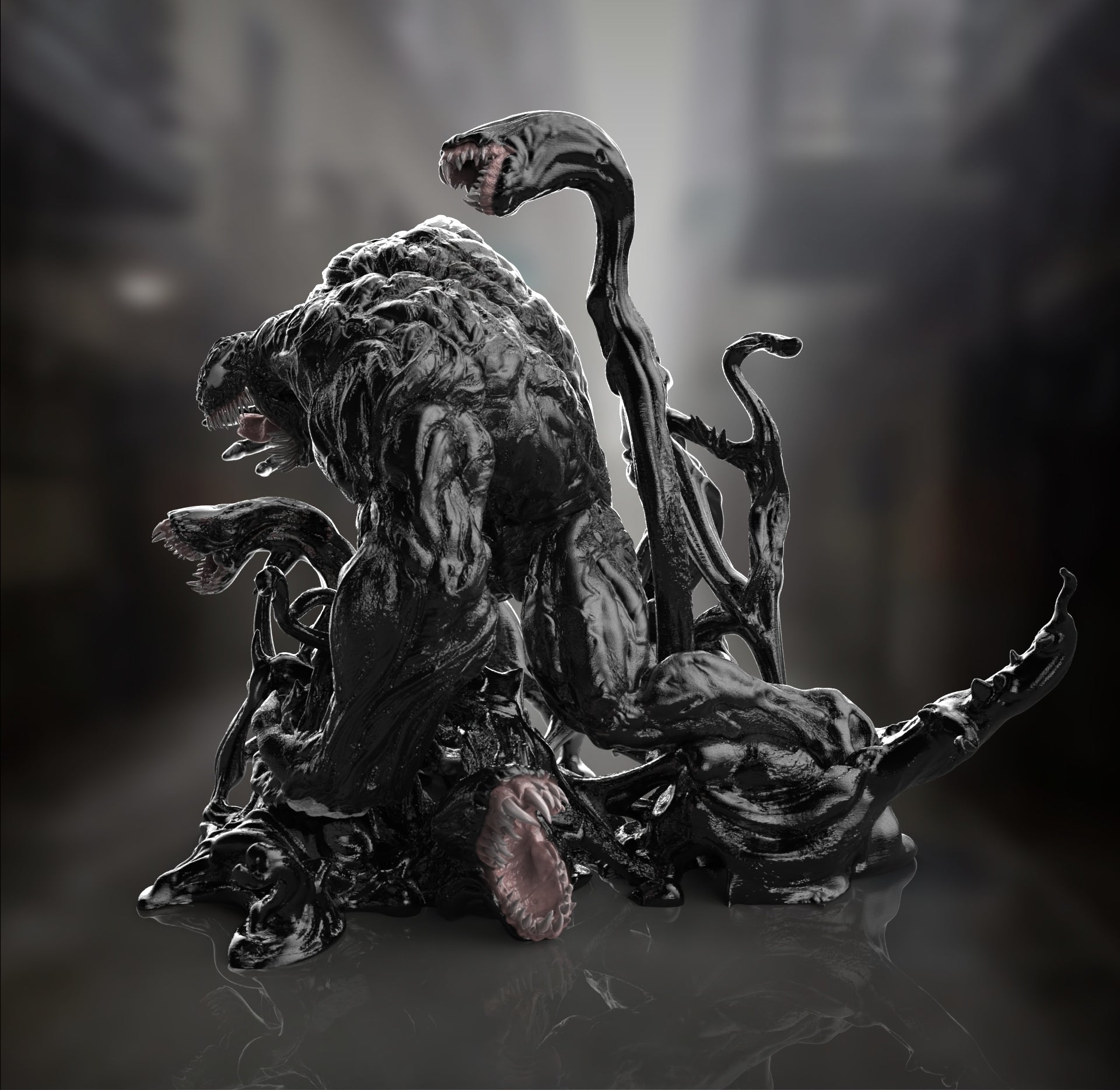 Venom - Marvel Comics 1/8 Scale - 3D Printed Garage Kit ガレージキット Resin Model Scale Figure フィギュア