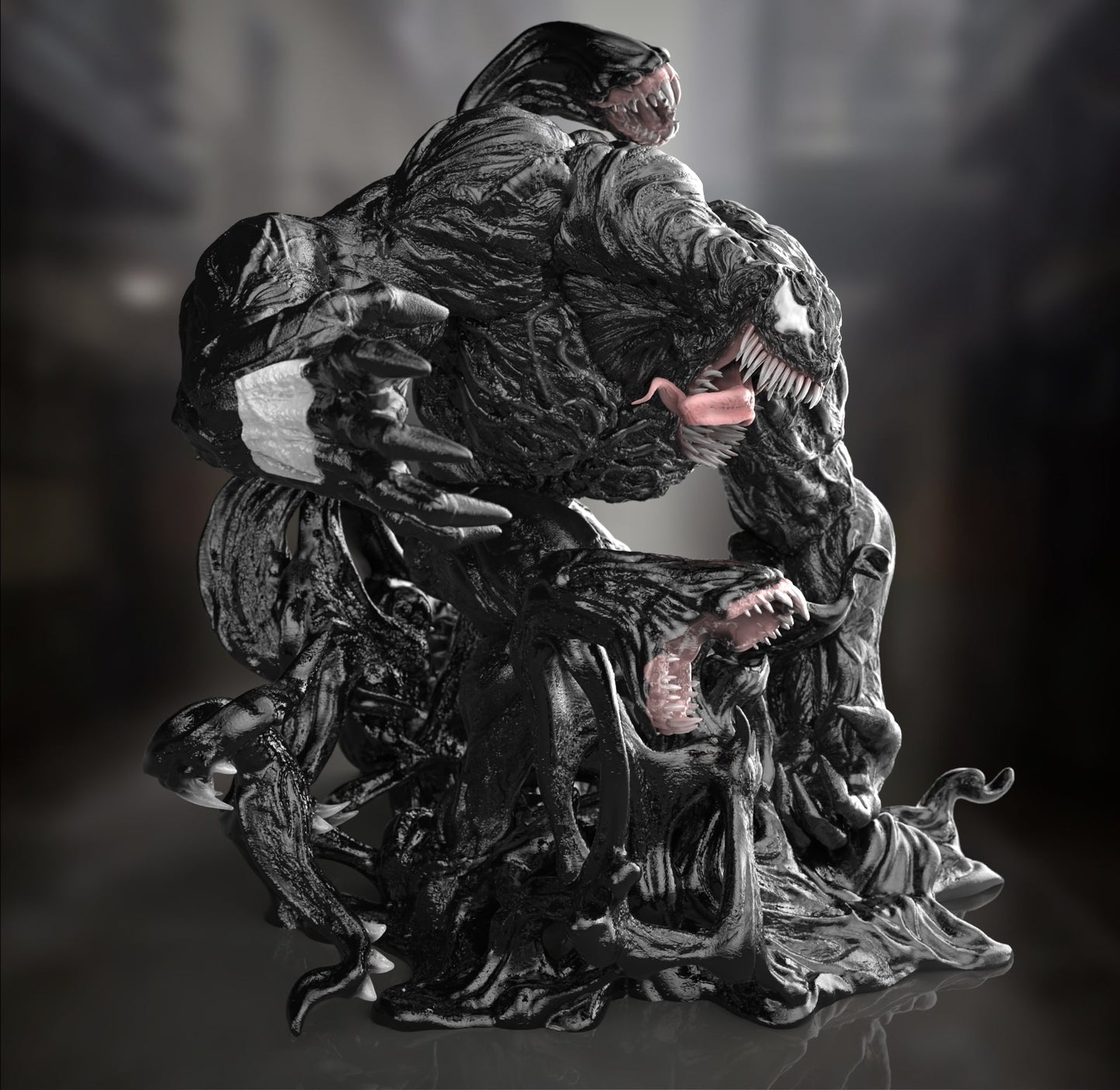 Venom - Marvel Comics 1/8 Scale - 3D Printed Garage Kit ガレージキット Resin Model Scale Figure フィギュア