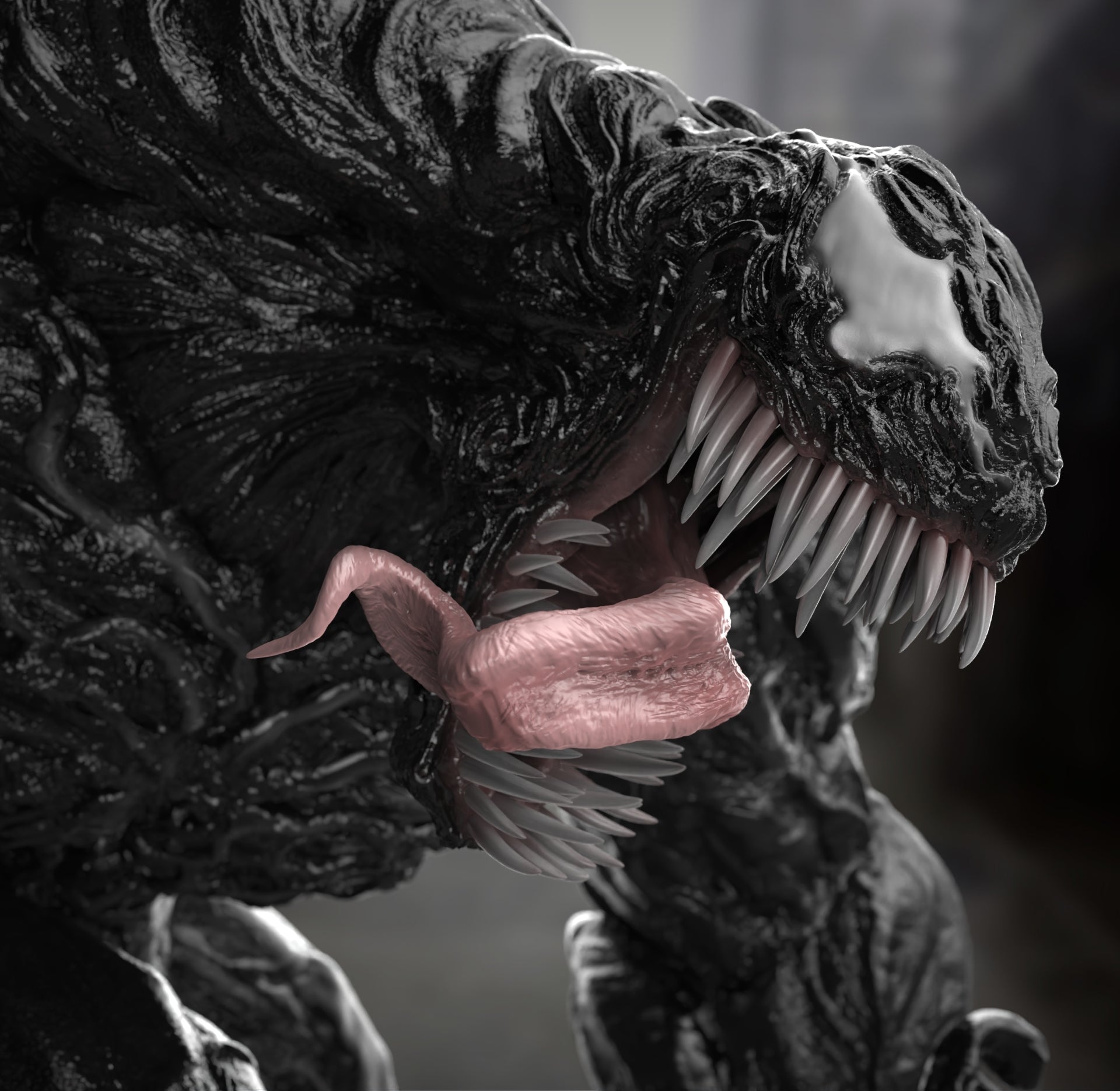 Venom - Marvel Comics 1/8 Scale - 3D Printed Garage Kit ガレージキット Resin Model Scale Figure フィギュア