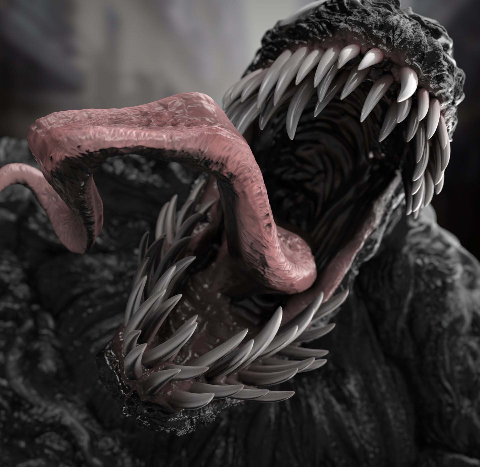 Venom - Marvel Comics 1/8 Scale - 3D Printed Garage Kit ガレージキット Resin Model Scale Figure フィギュア