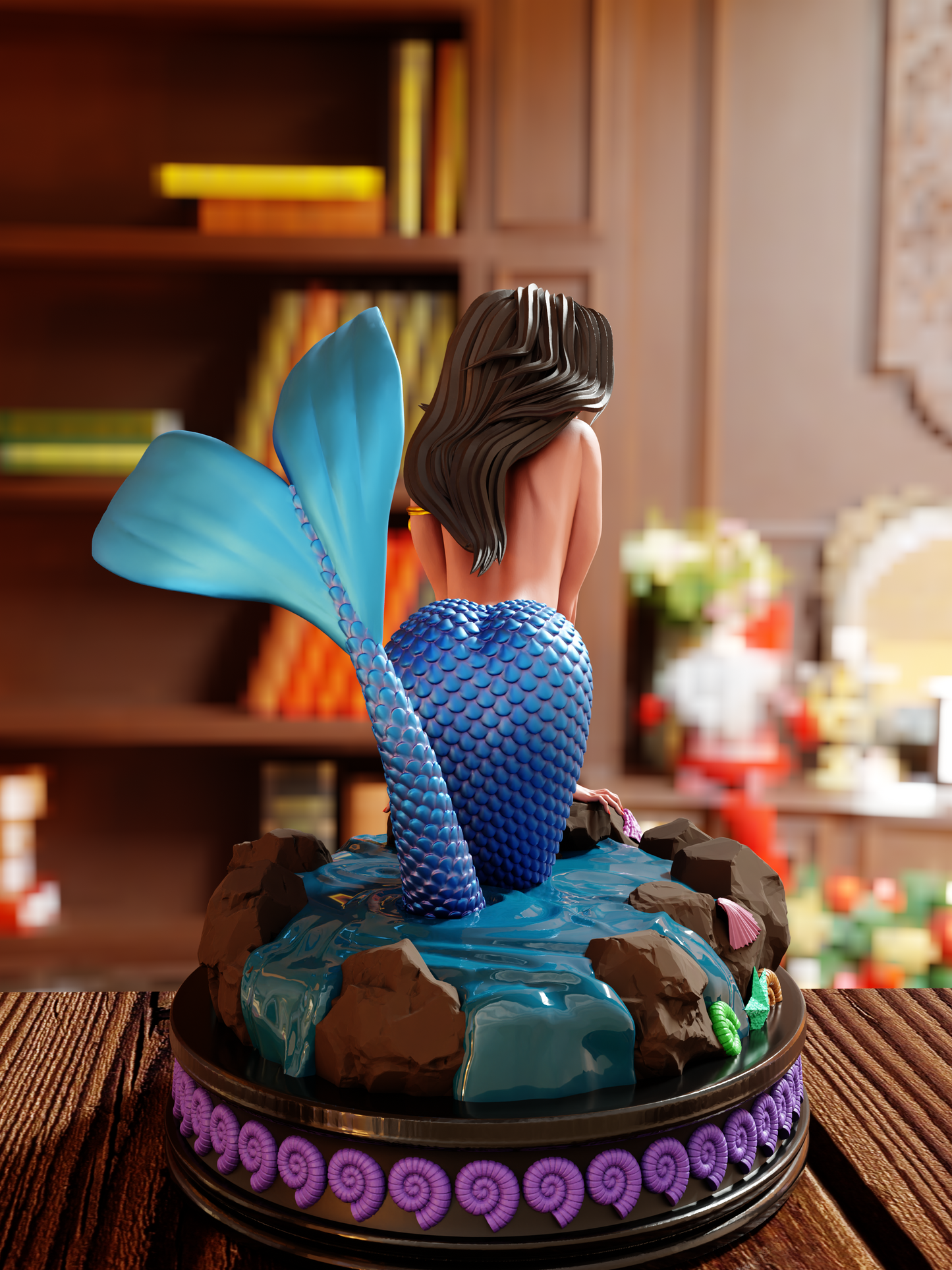 The Little Mermaid Special Edition - Mermaid Princess Ariel - STL 3D Print Files - 3D Printed Garage Kit ガレージキット Resin Model Scale Figure フィギュア