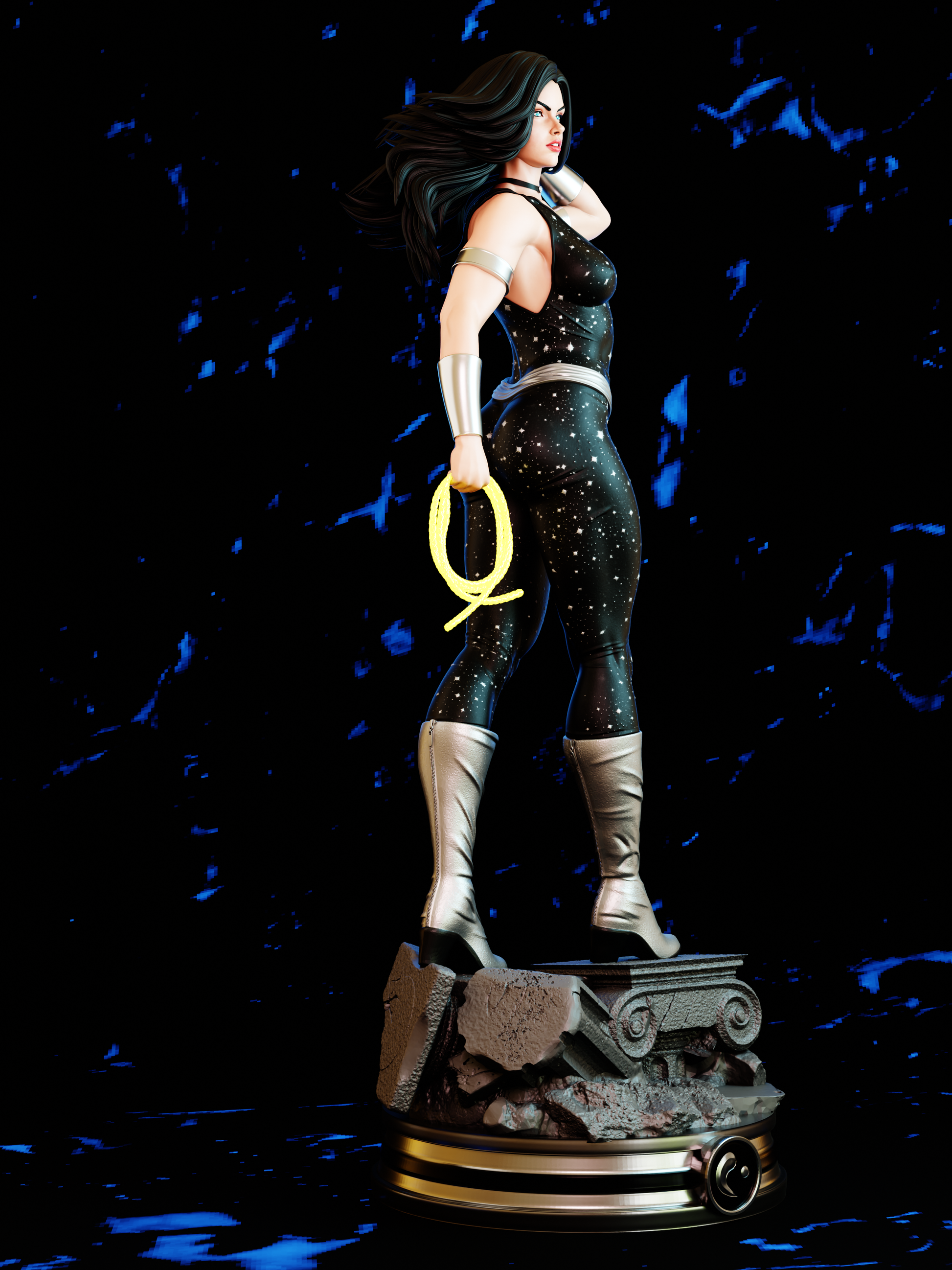 Donna Troy - DC Comics - STL 3D Print Files - 3D Printed Garage Kit ガレージキット Resin Model Scale Figure フィギュア