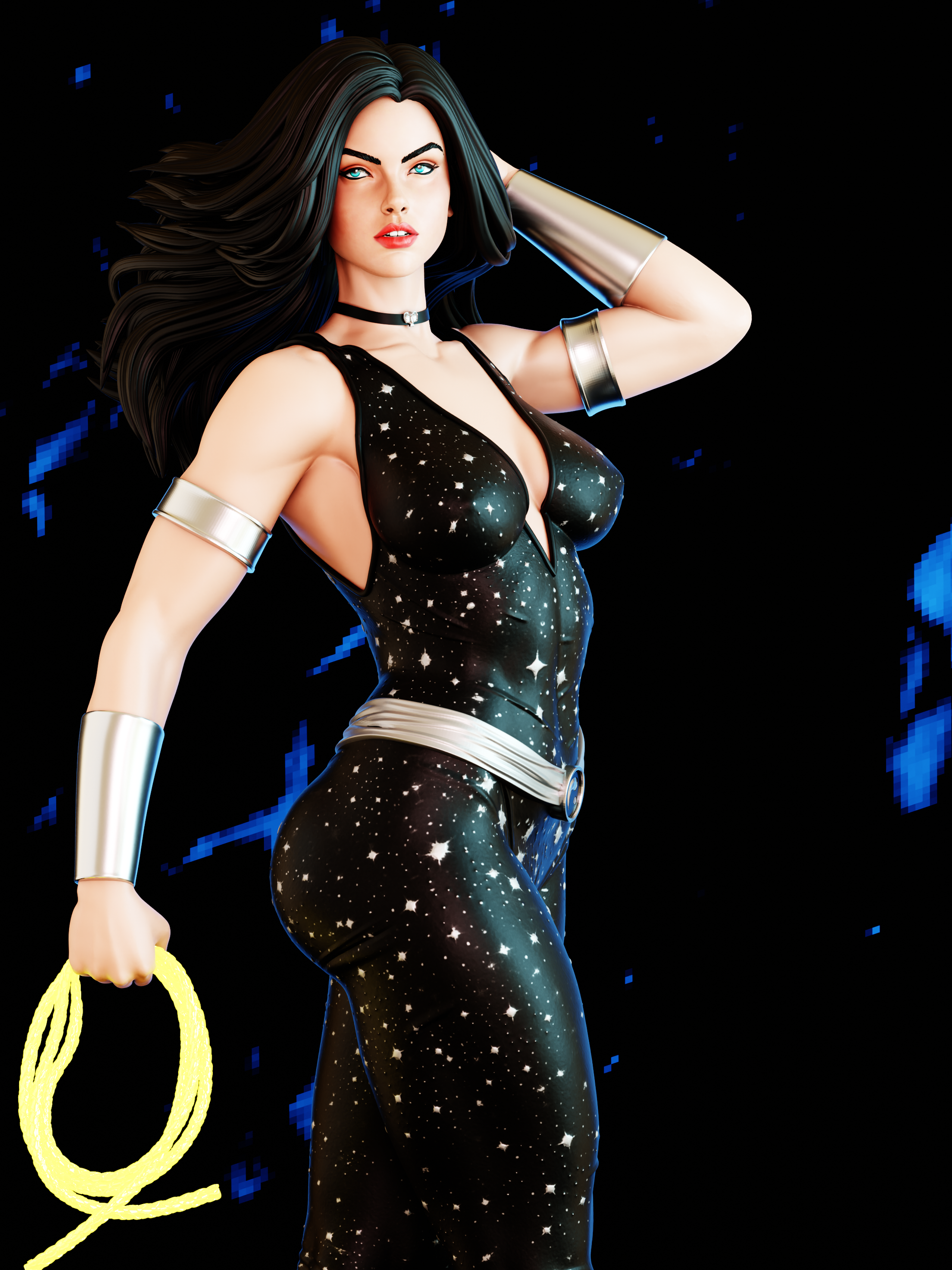 Donna Troy - DC Comics - STL 3D Print Files - 3D Printed Garage Kit ガレージキット Resin Model Scale Figure フィギュア