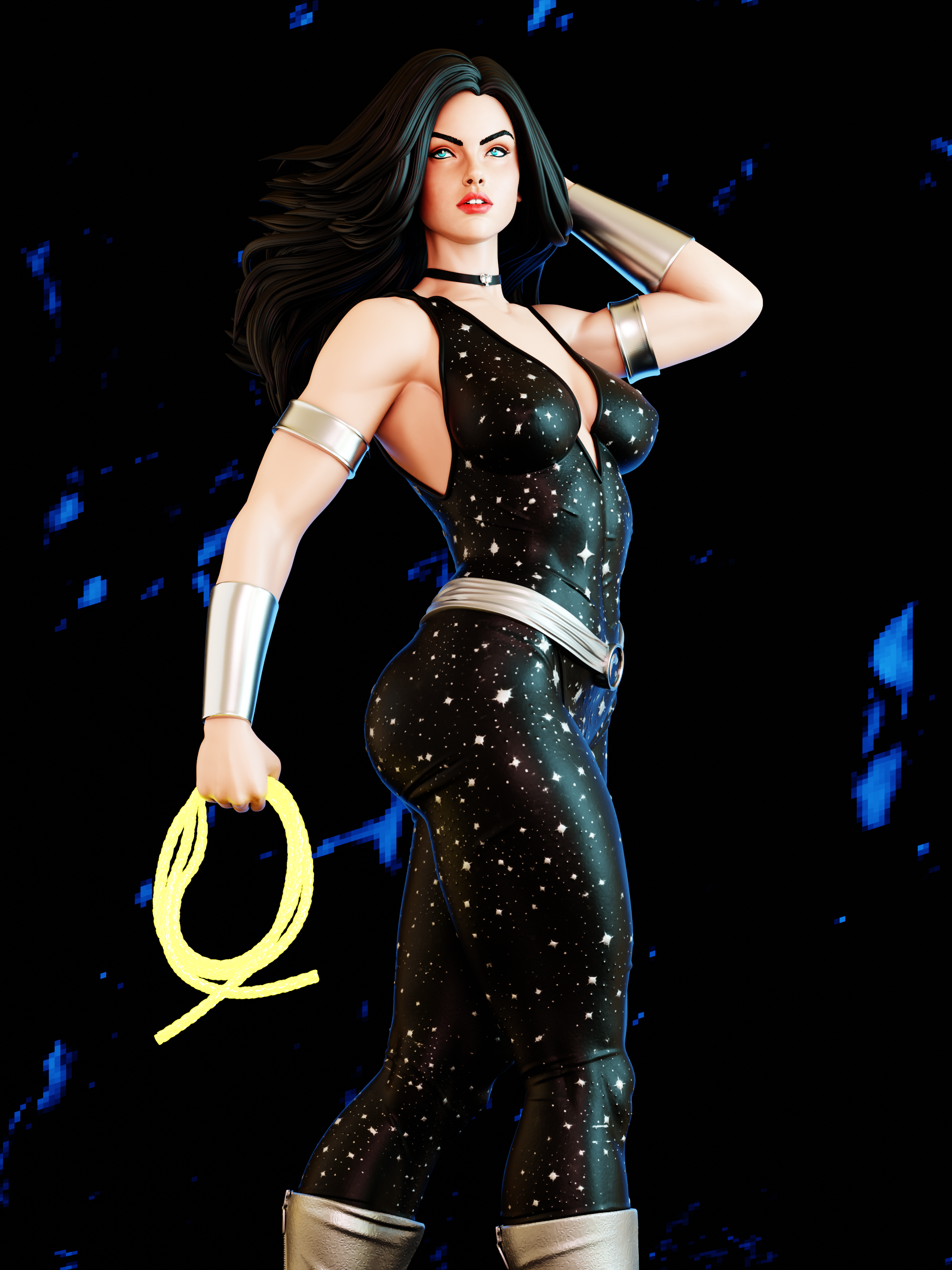 Donna Troy - DC Comics - STL 3D Print Files - 3D Printed Garage Kit ガレージキット Resin Model Scale Figure フィギュア