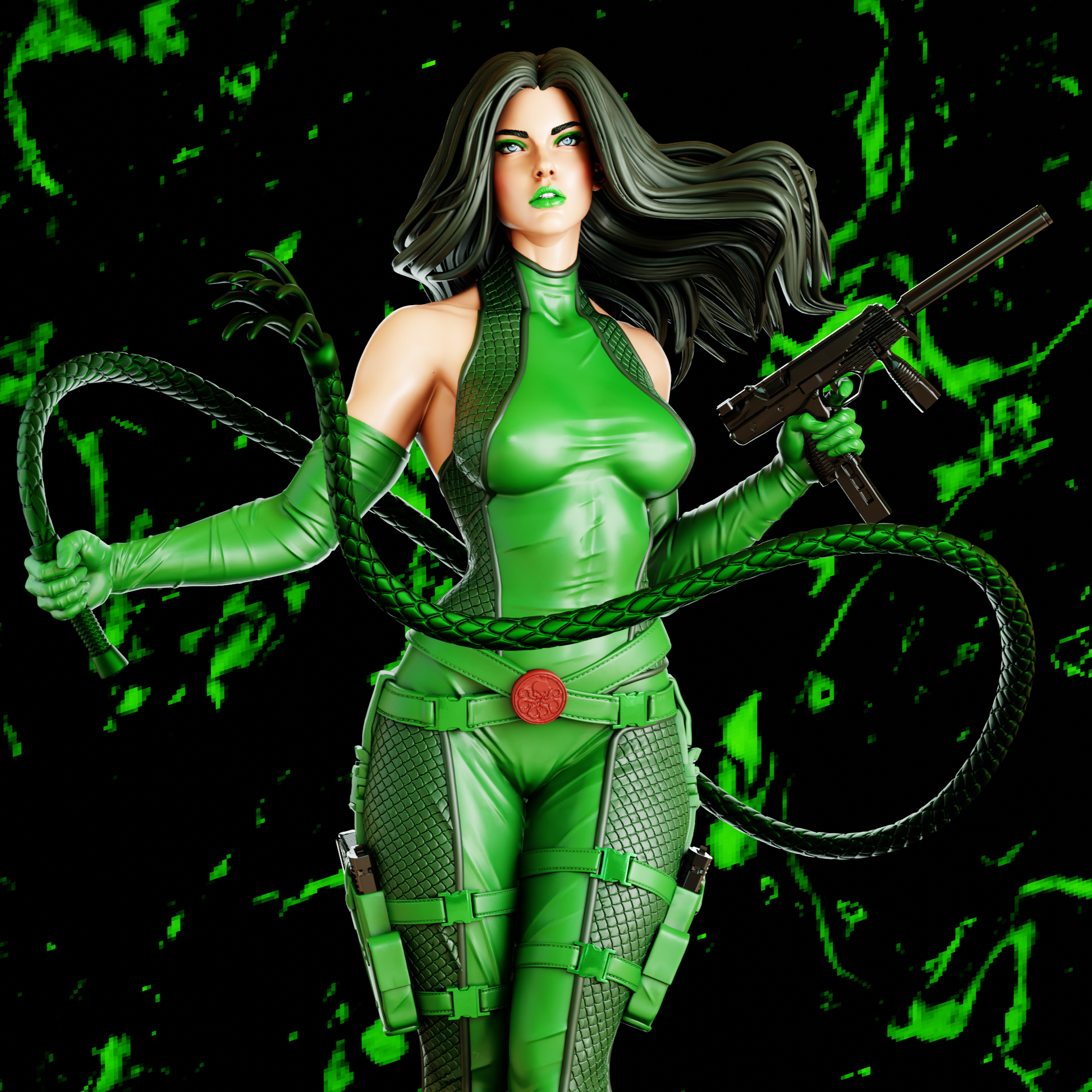 Madame Hydra - Marvel Comics 1/8 Scale - 3D Printed Garage Kit ガレージキット Resin Model Scale Figure フィギュア