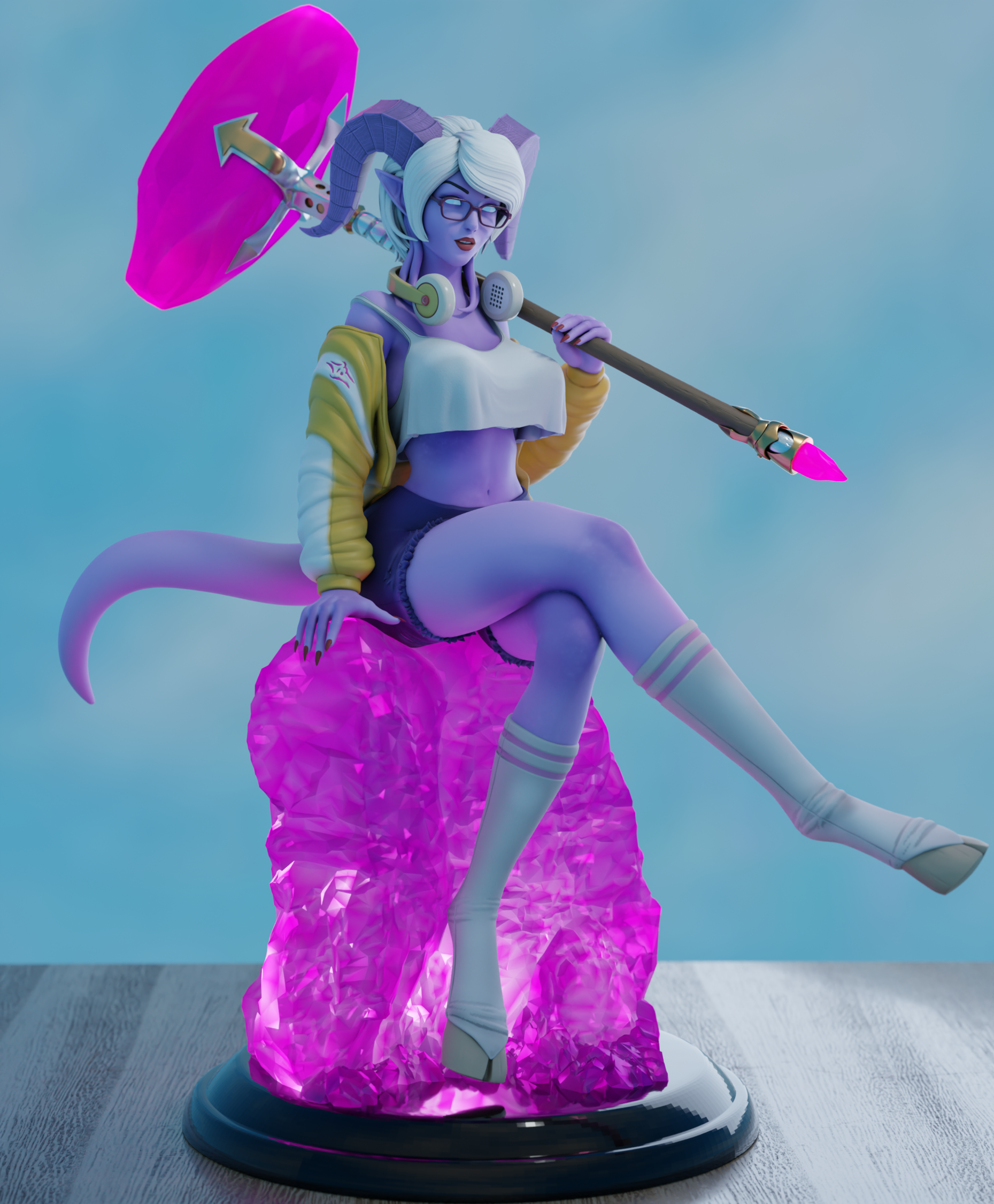 Yrel Special Edition - World of Warcraft - STL 3D Print Files - 3D Printed Garage Kit ガレージキット Resin Model Scale Figure フィギュア