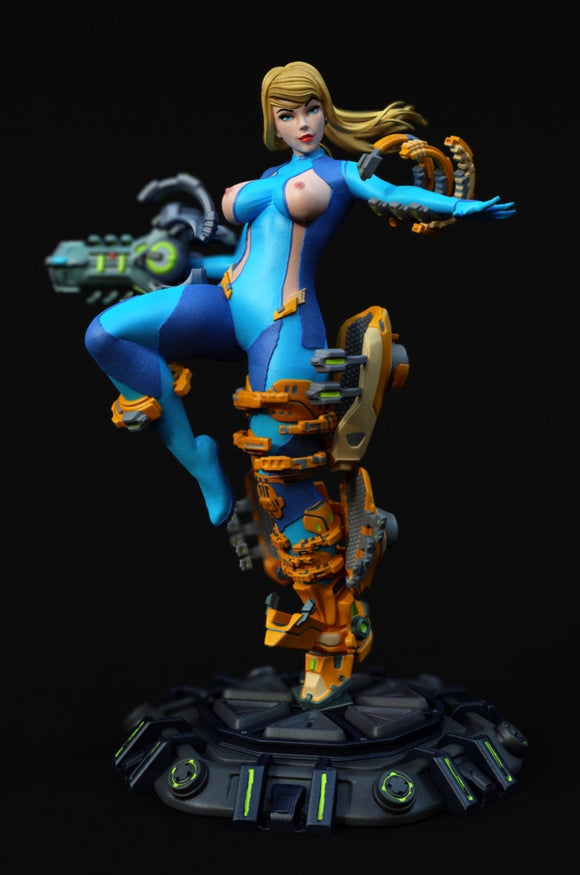 Samus Aran Special Edition - STL 3D Print Files - 3D Printed Garage Kit ガレージキット Resin Model Scale Figure フィギュア