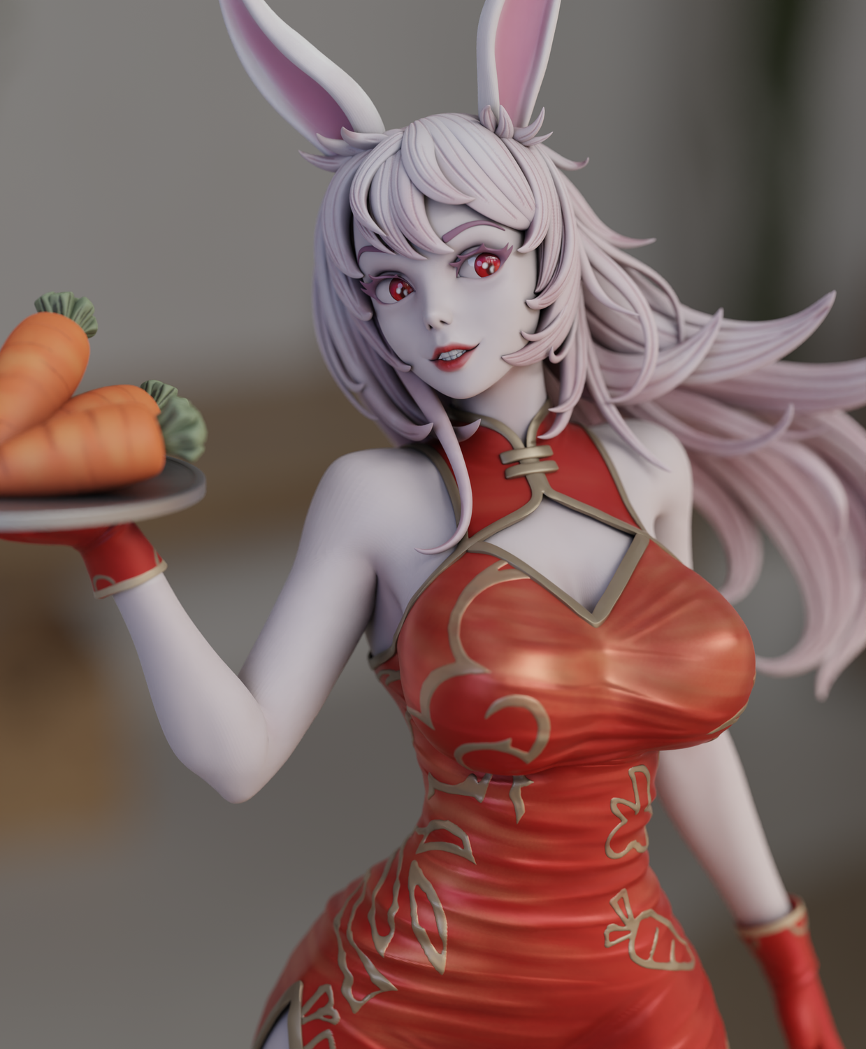 YEAR OF RABBIT Special Edition - STL 3D Print Files - 3D Printed Garage Kit ガレージキット Resin Model Scale Figure フィギュア