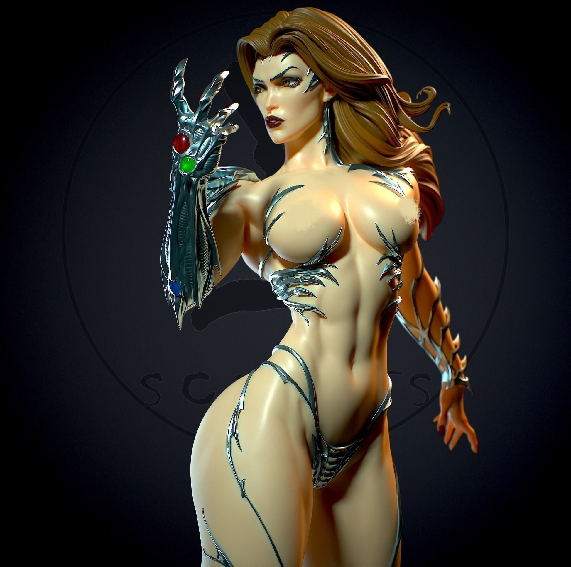 1472 Sara Pezzini Special Edition - Witchblade - STL 3D Print Files - 3D Printed Garage Kit ガレージキット Resin Model Scale Figure フィギュア