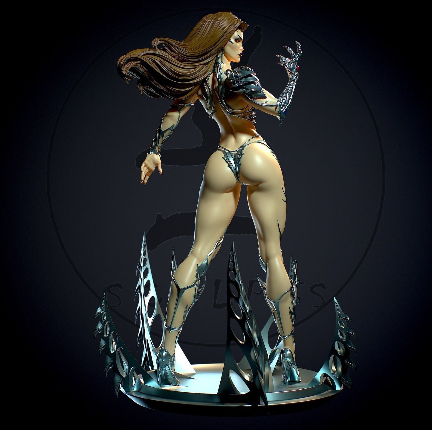 1472 Sara Pezzini Special Edition - Witchblade - STL 3D Print Files - 3D Printed Garage Kit ガレージキット Resin Model Scale Figure フィギュア
