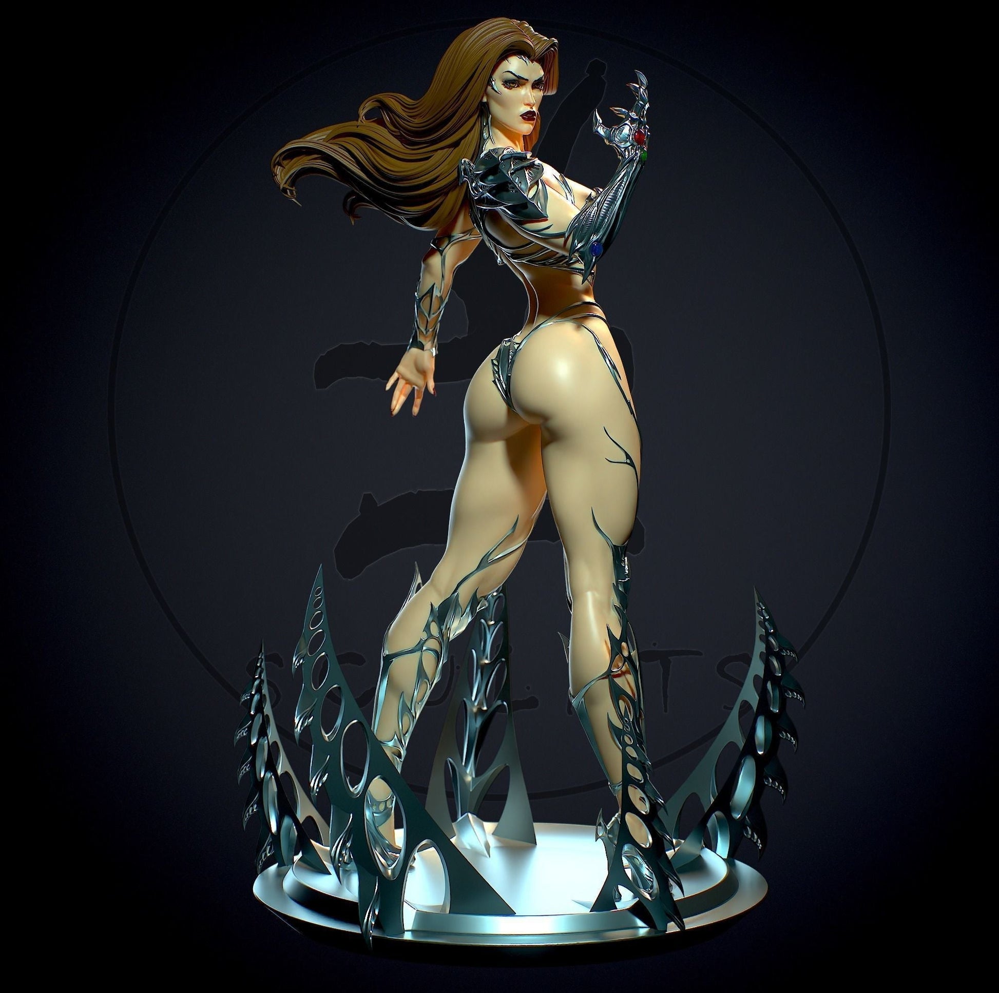 1472 Sara Pezzini Special Edition - Witchblade - STL 3D Print Files - 3D Printed Garage Kit ガレージキット Resin Model Scale Figure フィギュア