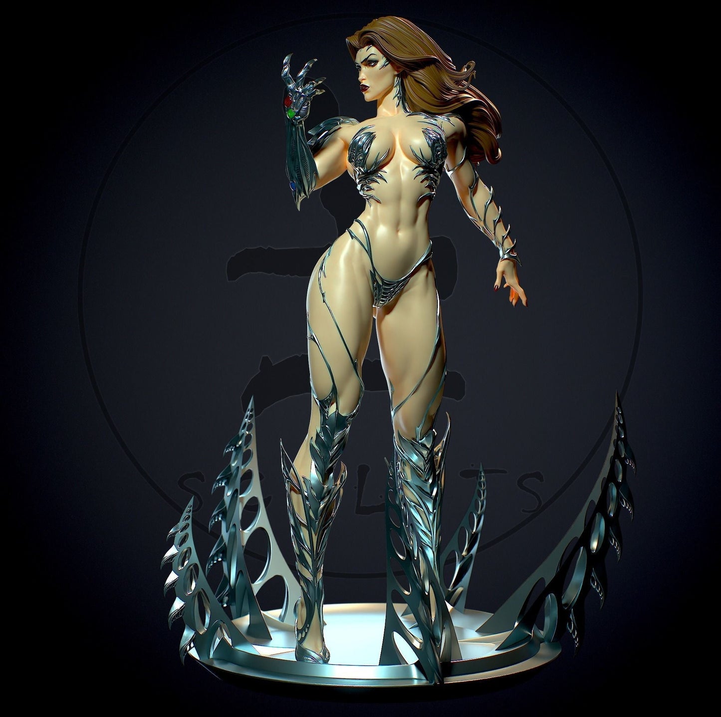 1472 Sara Pezzini Special Edition - Witchblade - STL 3D Print Files - 3D Printed Garage Kit ガレージキット Resin Model Scale Figure フィギュア