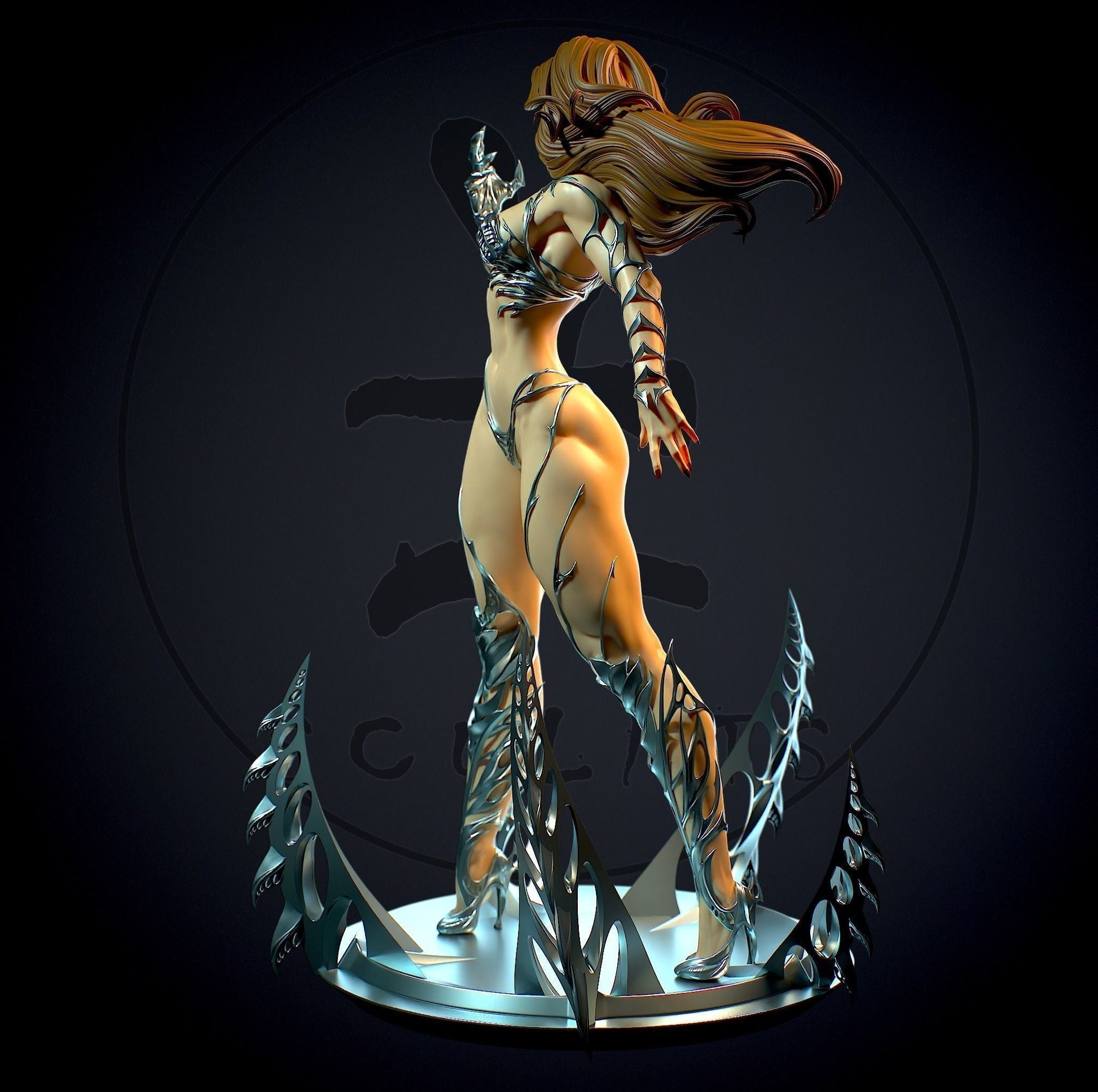 1472 Sara Pezzini Special Edition - Witchblade - STL 3D Print Files - 3D Printed Garage Kit ガレージキット Resin Model Scale Figure フィギュア