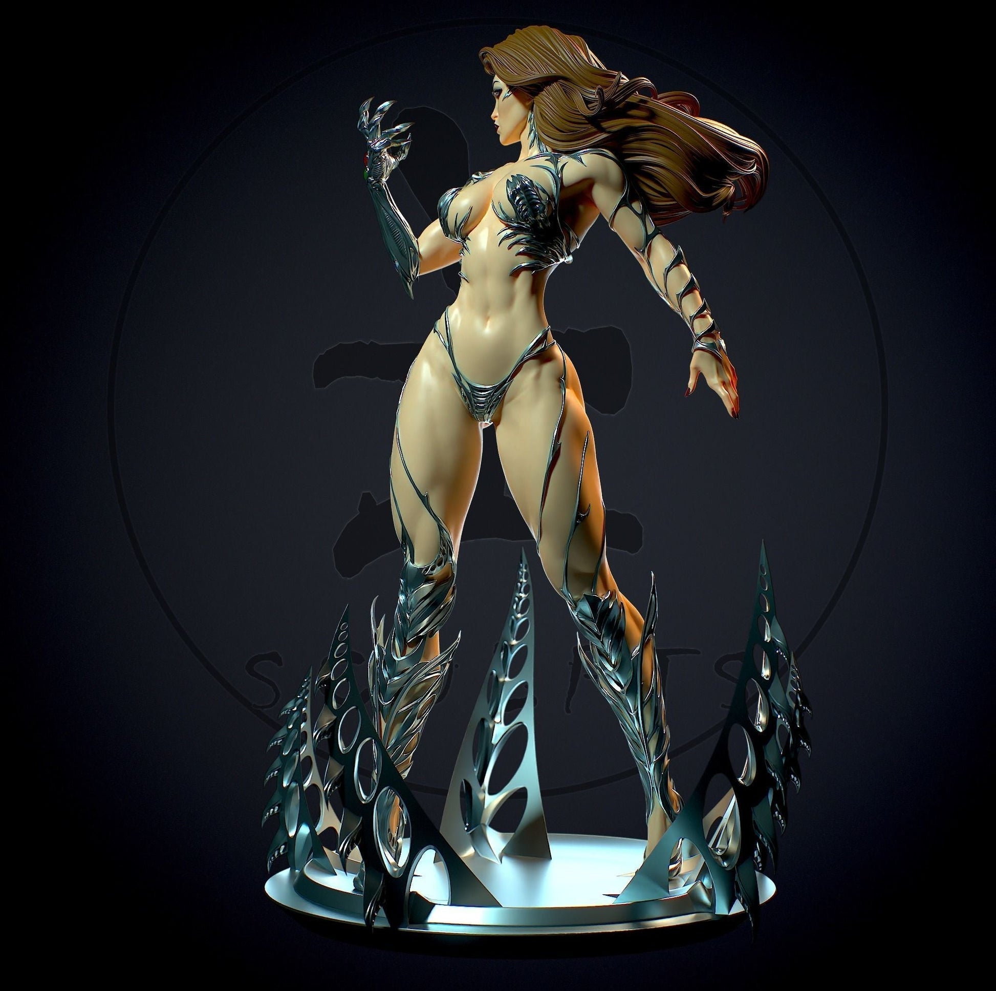 1472 Sara Pezzini Special Edition - Witchblade - STL 3D Print Files - 3D Printed Garage Kit ガレージキット Resin Model Scale Figure フィギュア