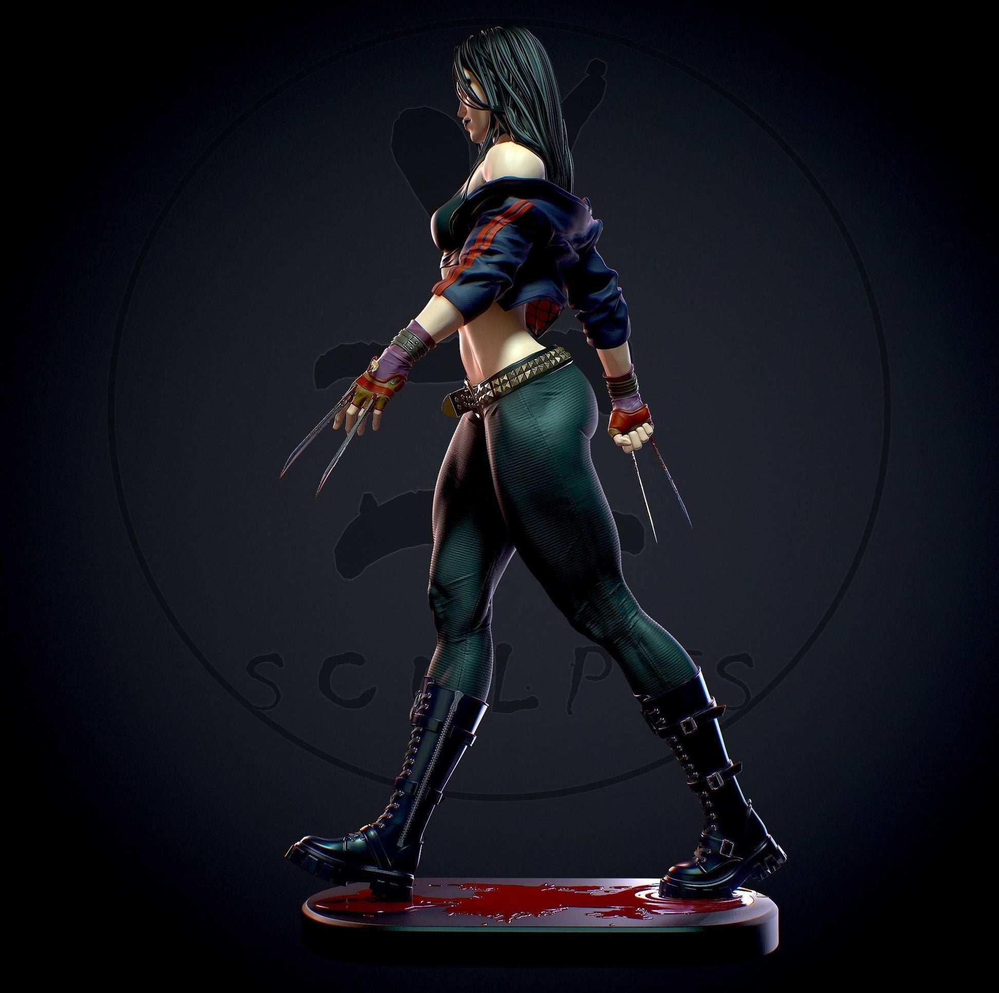 1260 X-23 Special Edition - X-men - STL 3D Print Files - 3D Printed Garage Kit ガレージキット Resin Model Scale Figure フィギュア