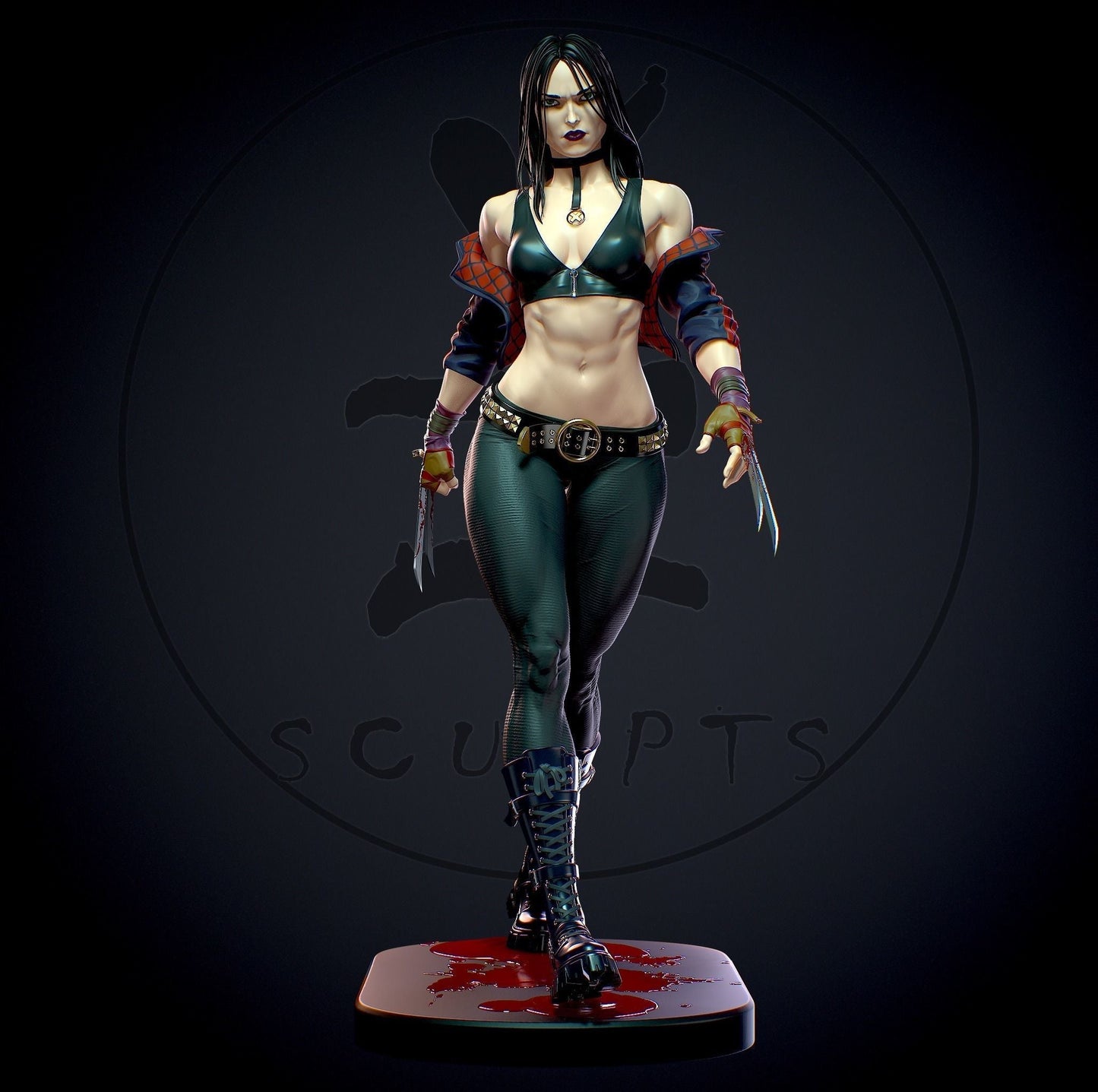 1260 X-23 Special Edition - X-men - STL 3D Print Files - 3D Printed Garage Kit ガレージキット Resin Model Scale Figure フィギュア