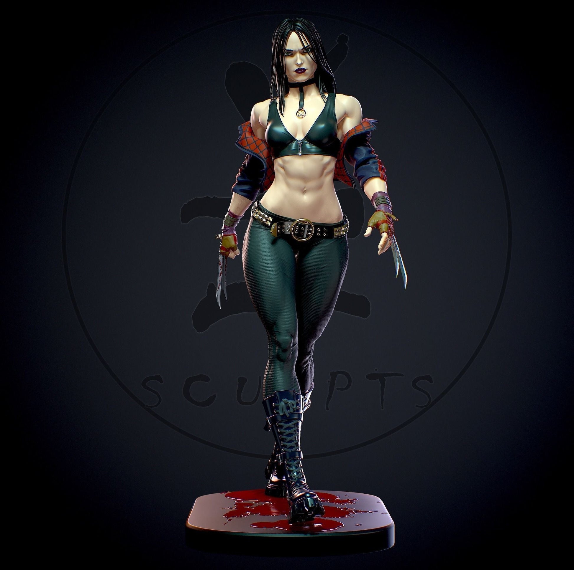 1260 X-23 Special Edition - X-men - STL 3D Print Files - 3D Printed Garage Kit ガレージキット Resin Model Scale Figure フィギュア