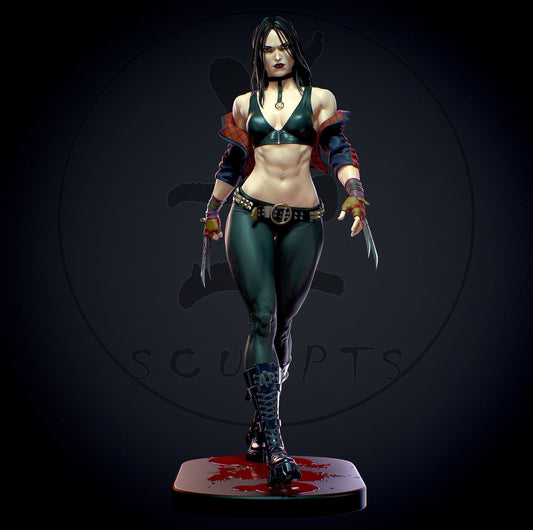 1260 X-23 Special Edition - X-men - STL 3D Print Files - 3D Printed Garage Kit ガレージキット Resin Model Scale Figure フィギュア