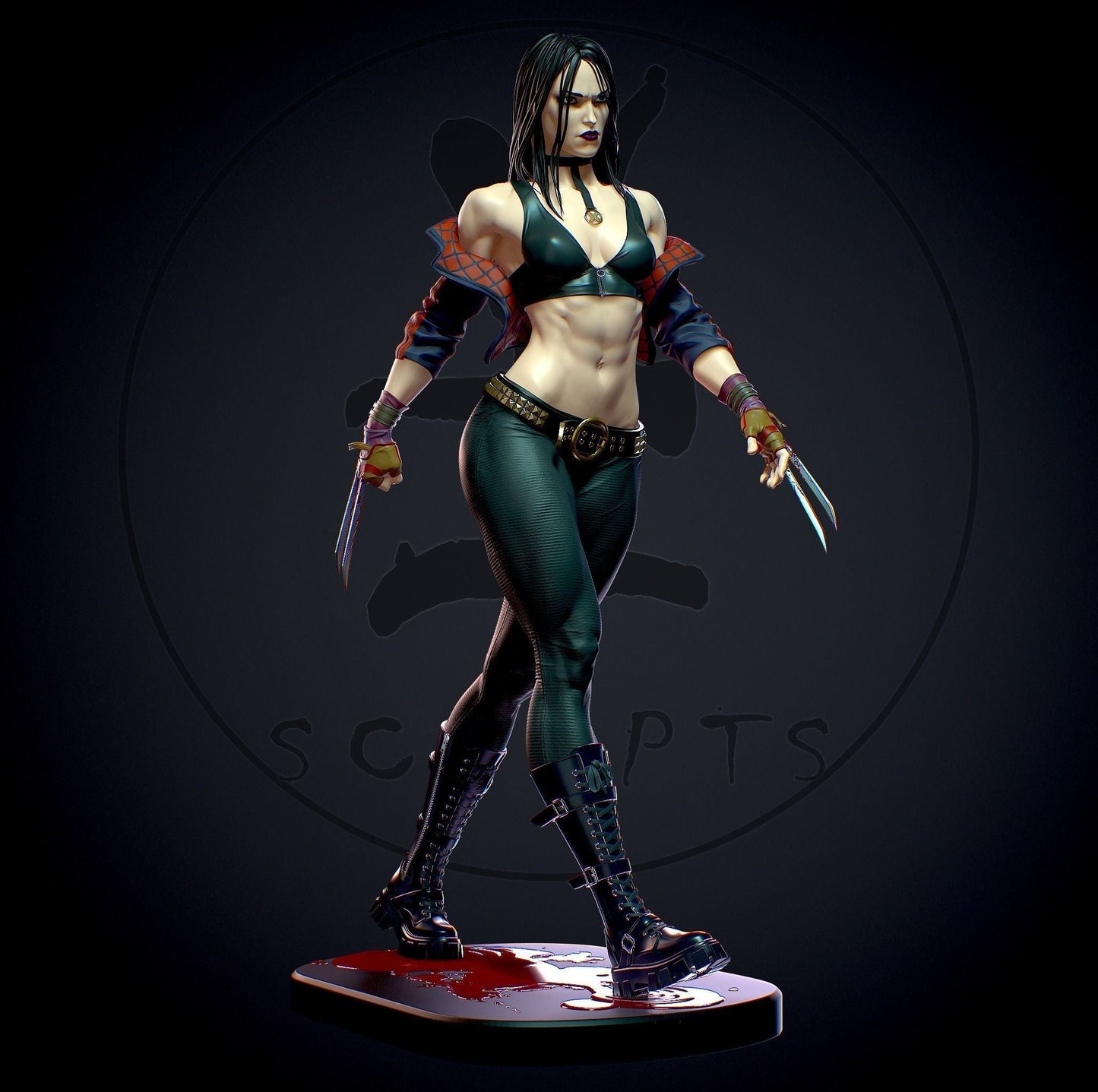 1260 X-23 Special Edition - X-men - STL 3D Print Files - 3D Printed Garage Kit ガレージキット Resin Model Scale Figure フィギュア