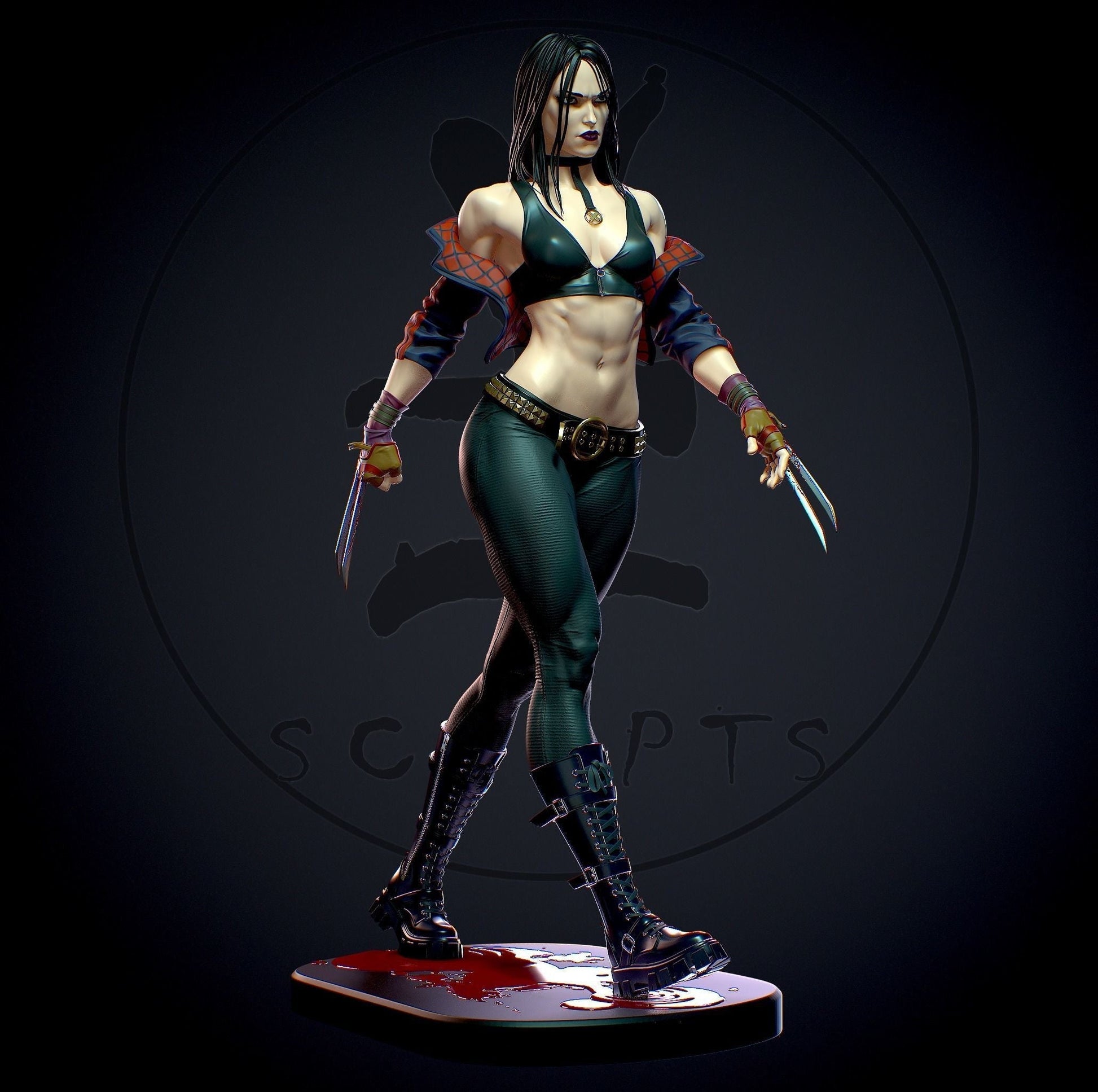 1260 X-23 Special Edition - X-men - STL 3D Print Files - 3D Printed Garage Kit ガレージキット Resin Model Scale Figure フィギュア